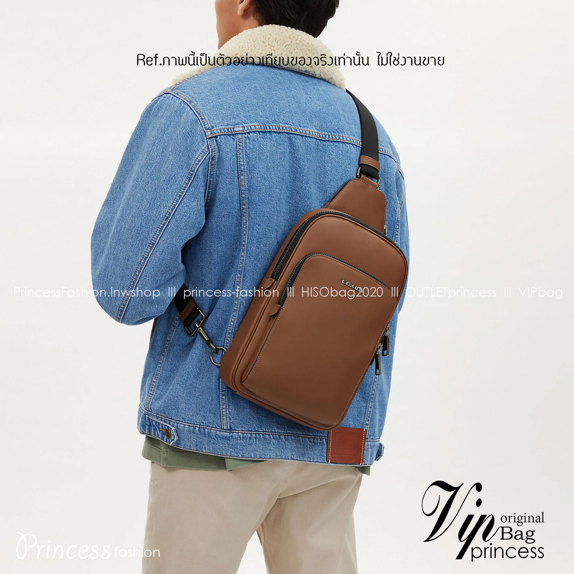 พร้อมส่ง 4 สี COACH Ethan Pack In Signature Canvas / COACH GRAHAM PACK กระเป๋าคาดอก 🧡 เกรดท็อปออริจินอล 1:1 สลับแท้ เกรดดีสุด ใช้งานต่างประเทศได้