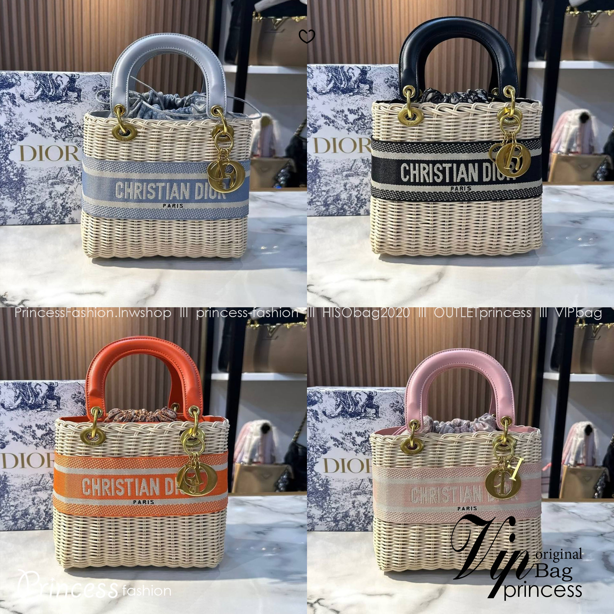 DIOR Lady Natural Wicker Bag กระเป๋าสะพายงานสาน พร้อมผ้าผูกด้านในสวยงามทรงเสน่ห์ จะถือหรือสะพายข้างด้วยสายสปอร์ตก็สวยเลิศ โดดเด่นกว่าใคร งานสวยเกินราคา คุ้มที่สุดในย่านนี้บอกเลย!!