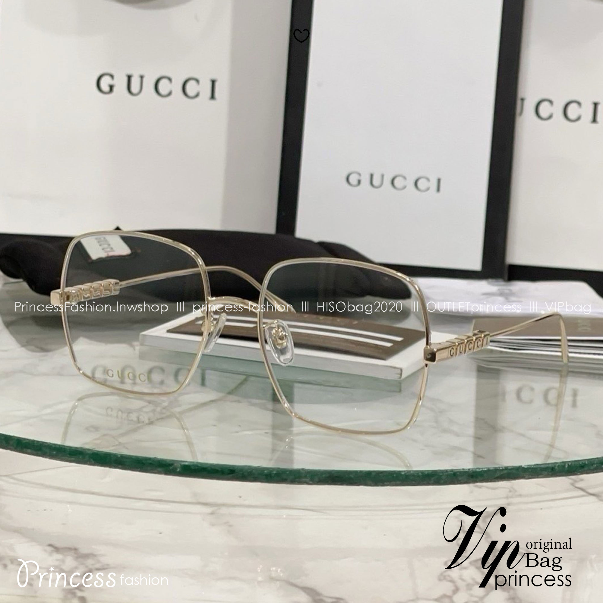 Gucci Glasses FALl WINTER 2023 แว่นตาเลนส์ใส สินค้าเข้าใหม่ล่าสุด เกรดคุณภาพดีที่สุด มาพร้อมกล่อง Full Set Box