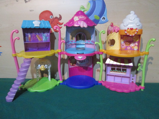 Barbie MINI SHOPPING MALL Doll House Sweet Shop Parlor Boutique Glamour Gal บ้านบาร์บี้มือสองสภาพดีมากค่ะ