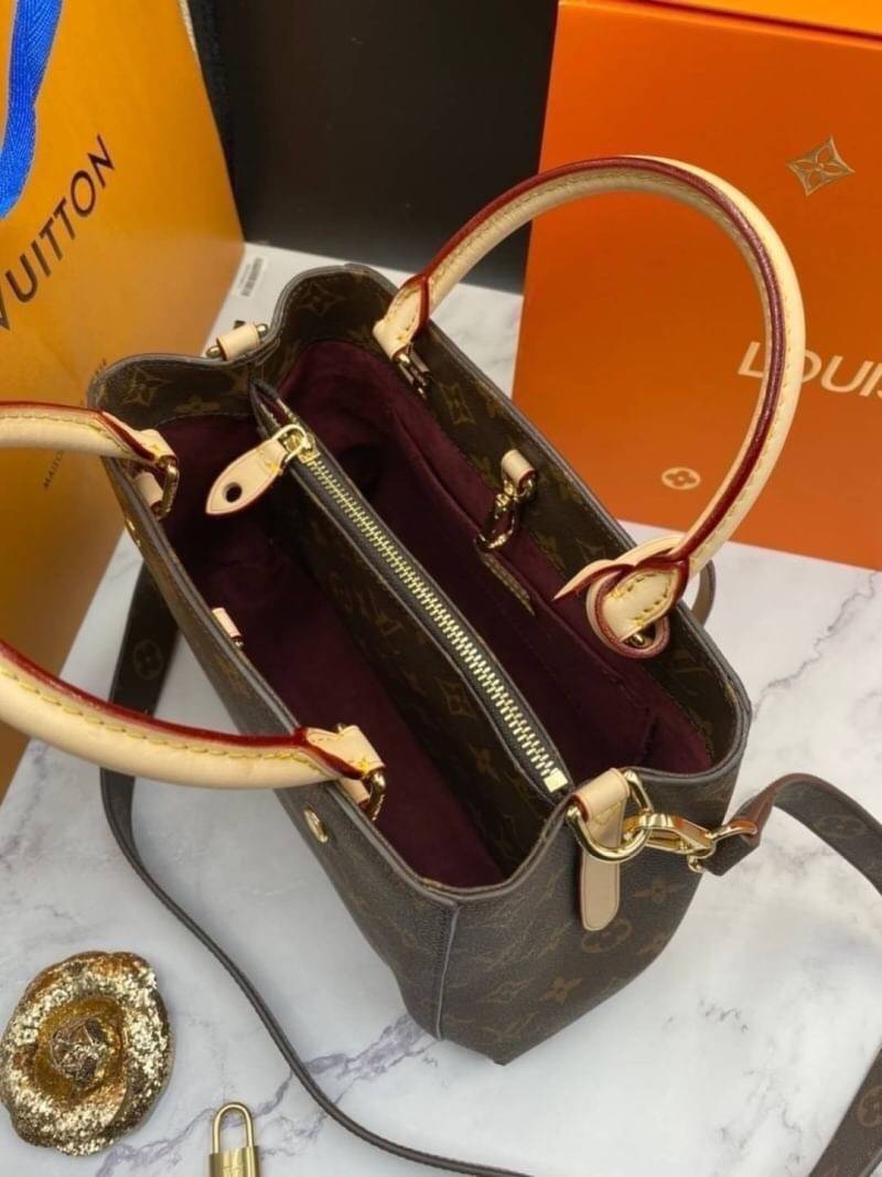 VIP 】หนังแท้ LOUIS VUITTON Montaigne BB M41055