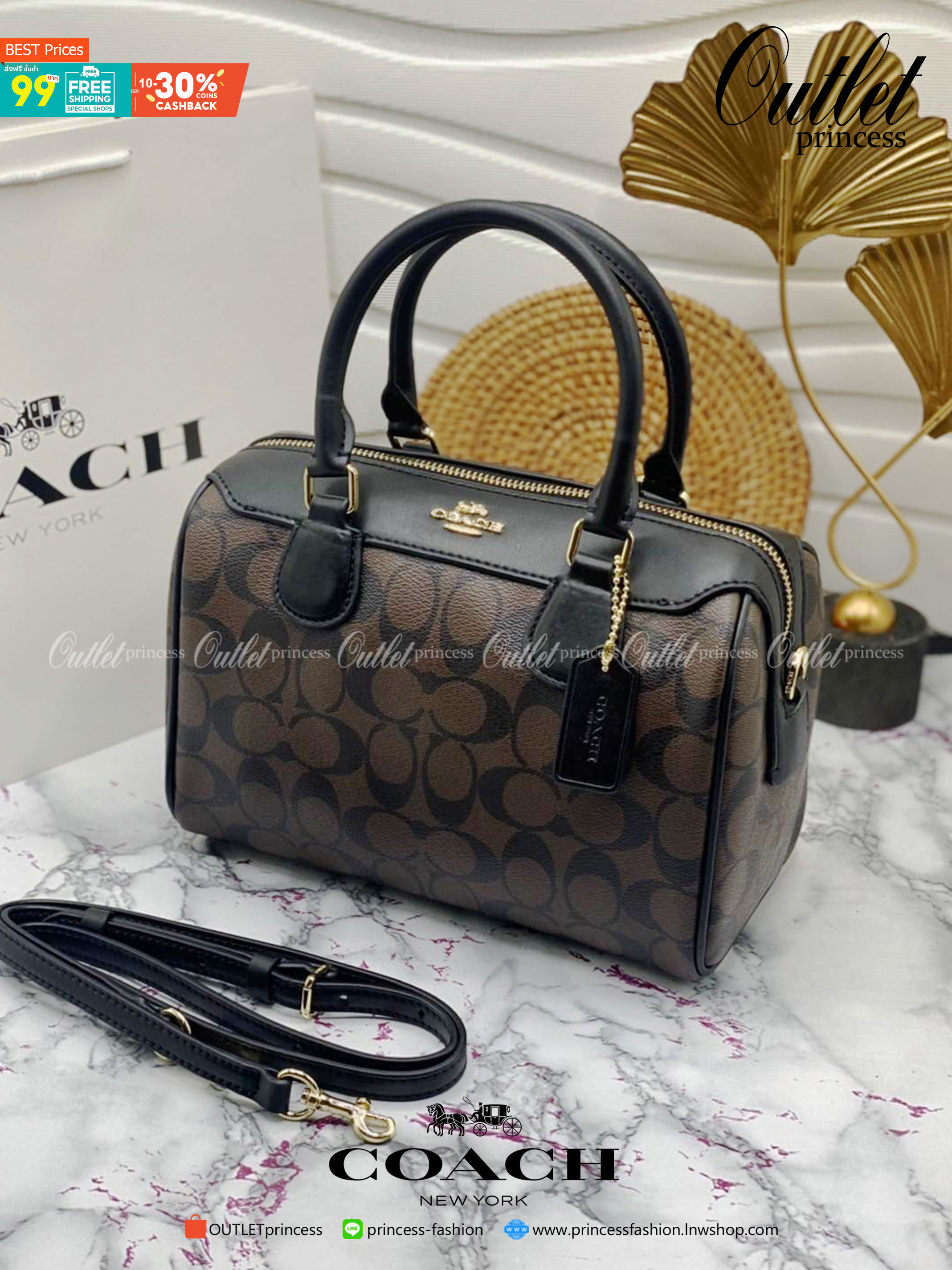 หมอน 9” COACH MINI BENNETT SATCHEL CROSSBODY BAG พร้อมส่ง ทรงฮิตของสาวๆค่ะ!! กระเป๋าถือ//สะพายข้าง จาก coach factory ทรงหมอน วัสดุลายหนังสวย หนังป่องยวบคืนตัวได้ดีมากๆค่ะ ด้านหน้าห้อยพวงแบรนด์ พร้อมมีโลโก้แบรนด์ เปิดปิดกระเป๋าด้วยซิป ภายในกว้าง ใส่กระเป๋า