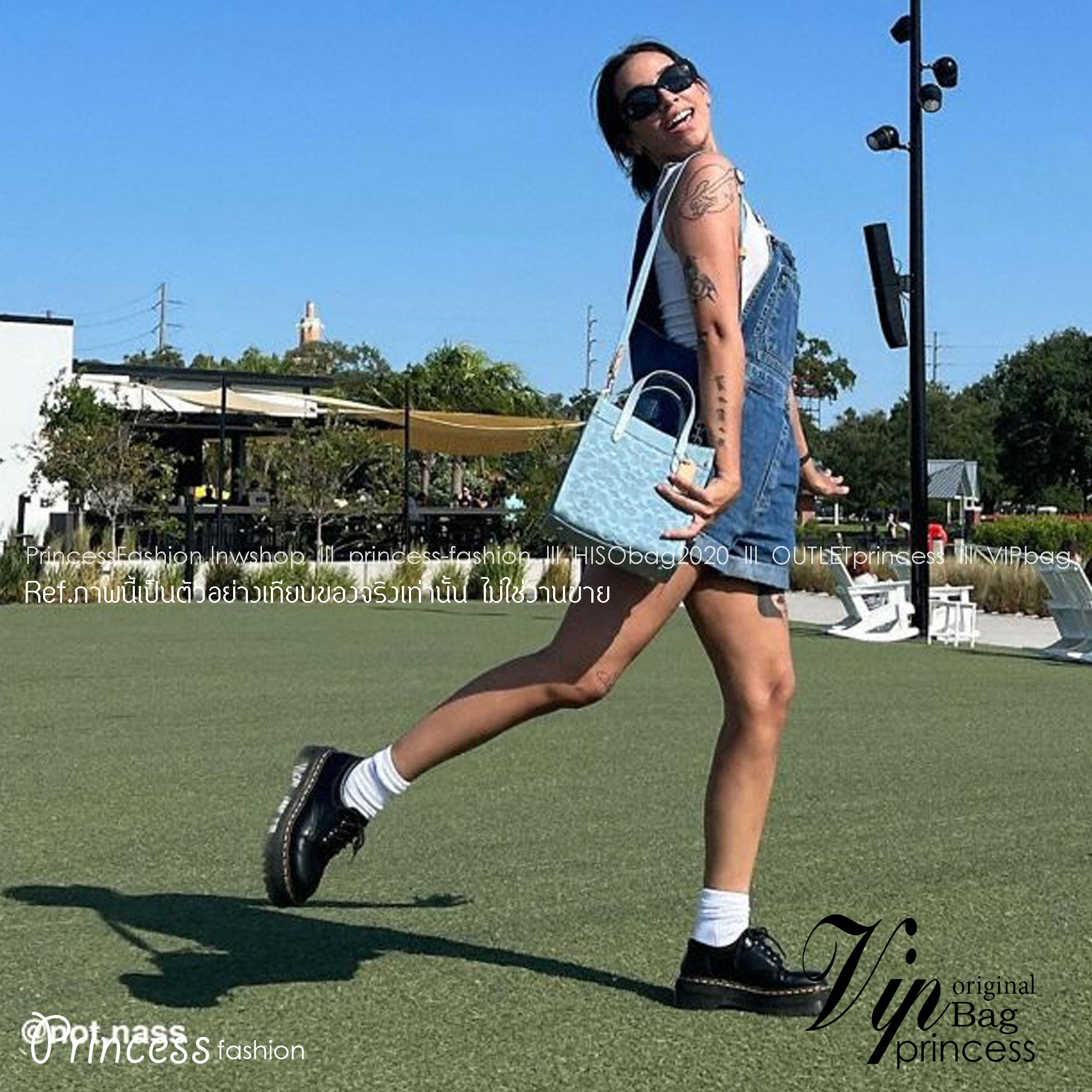 COACH FIELD TOTE 22 IN SIGNATURE DENIM / CJ853 คอลเลคชั่นใหม่ พร้อมสีใหม่ยังไม่เข้าไทย ให้ทุกคนได้มีสวยก่อนใครไปเลย!! กับกระเป๋าทรงโท้ท ไซส์กำลังสวย ดีเทลปั๊มผิวเต็มใบ ดูดี มี texture บวกกับสายสะพายสปอร์ตสีตัดกับกระเป๋า