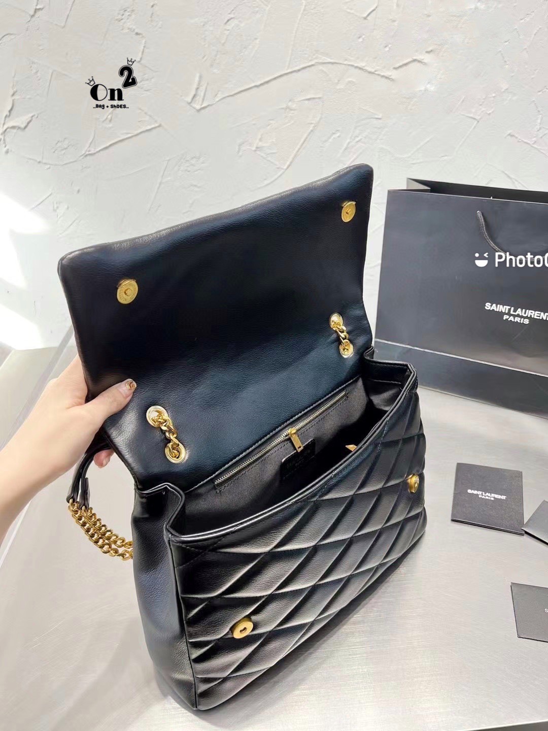 YSL JAMIE MEDIUM CHAIN BAG กระเป๋าสะพาย งานหนังสวยสมการรอคอยใครเล็งใบนี้มาแล้วน้า มาพร้อมสายโซ่สีทองเพิ่มความหรูขับผิว