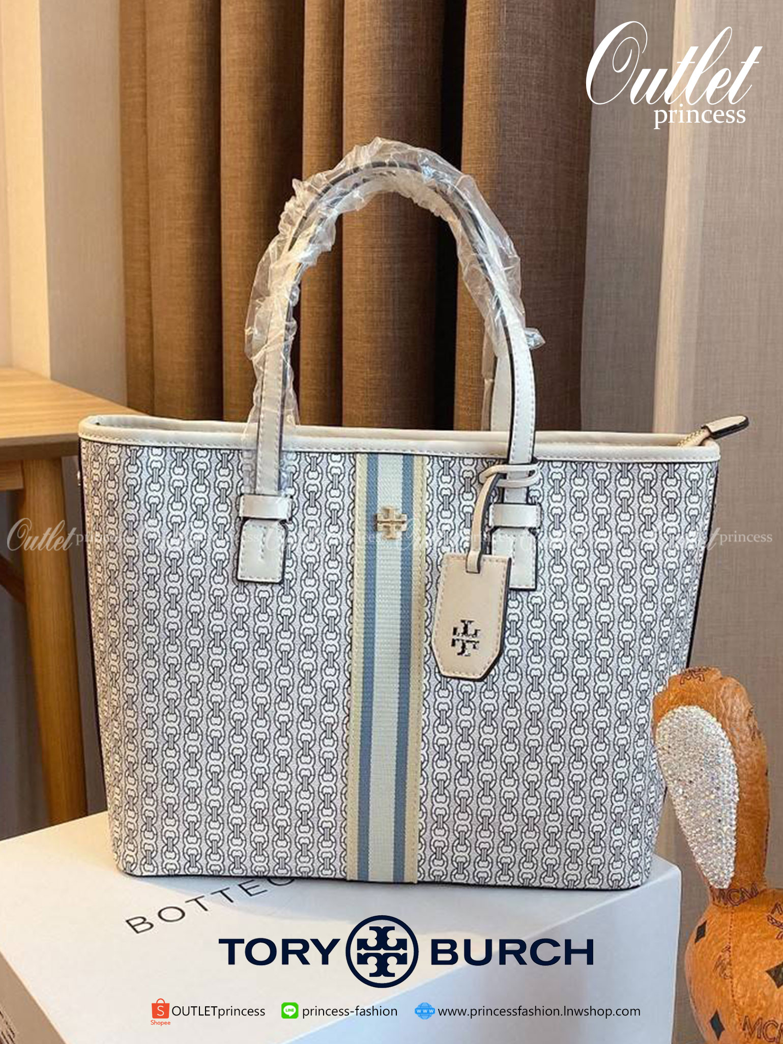 TORY BURCH TOTE BAG กระเป๋าสะพายไหล่ทรงช้อปปิ้ง ทรงคลาสสิค ฮิตตลอดกาล ทรงสวยขนาดกำลังดี