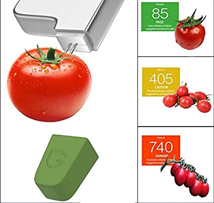 เครื่องวัดไนเตรท (Nitrate) ในผัก ผลไม้ มากกว่า 50 ชนิด เช่น มะเขือเทศ แอปเปิ้ล หน่อไม้ฝรั่ง ผักสลัด เนื้อปลา และเนื้อสัตว์