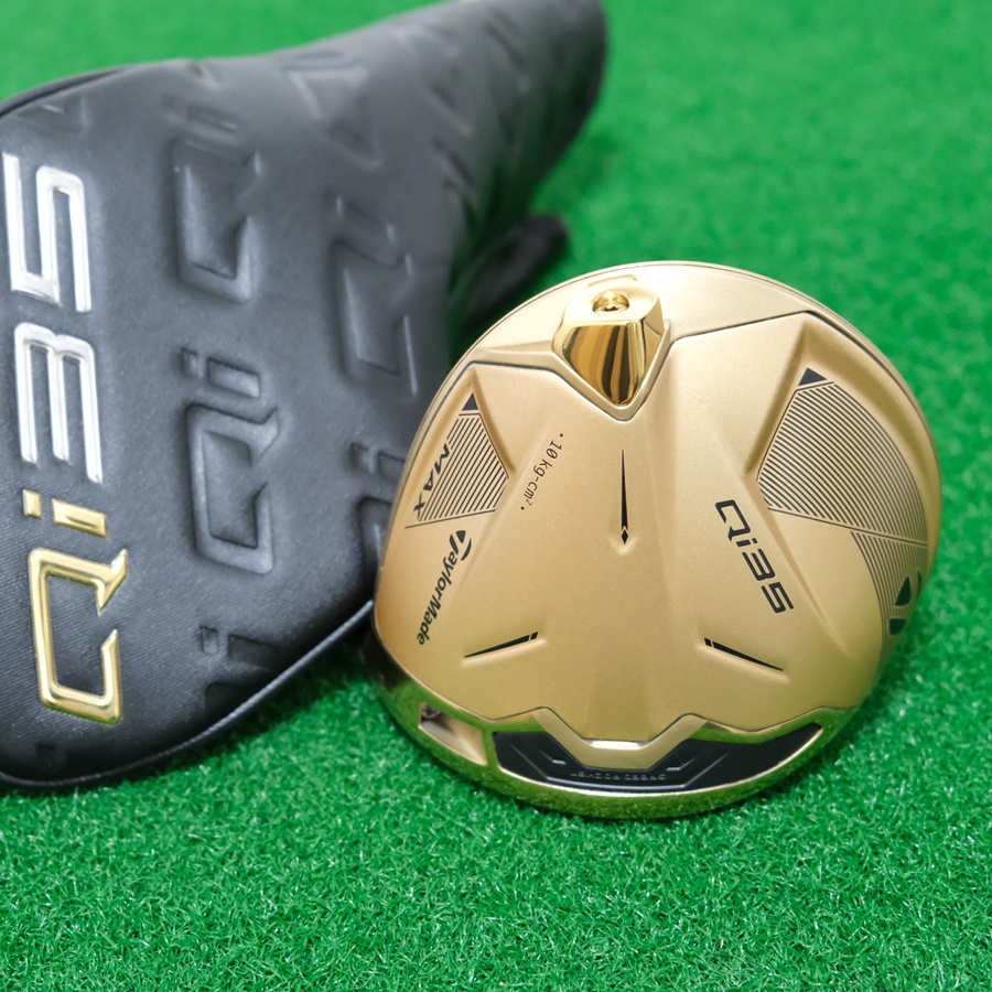 2025 TAYLORMADE QI35 MAX DESIGNER SERIES MATTE GOLD 9.0* DRIVER - HEAD ONLY