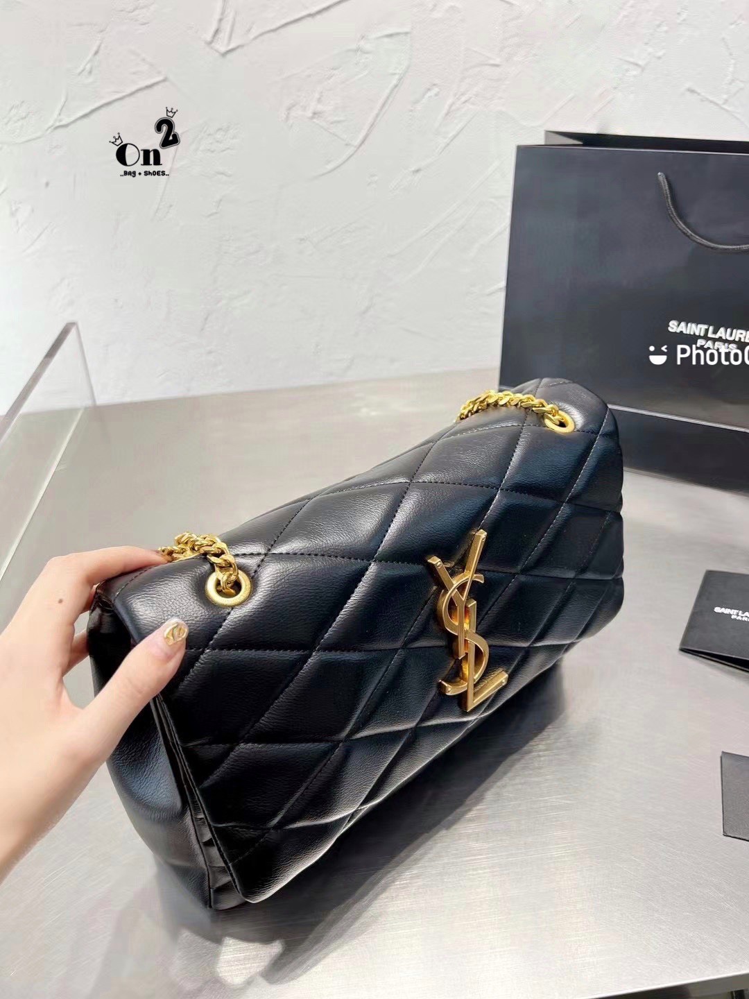 YSL JAMIE MEDIUM CHAIN BAG กระเป๋าสะพาย งานหนังสวยสมการรอคอยใครเล็งใบนี้มาแล้วน้า มาพร้อมสายโซ่สีทองเพิ่มความหรูขับผิว