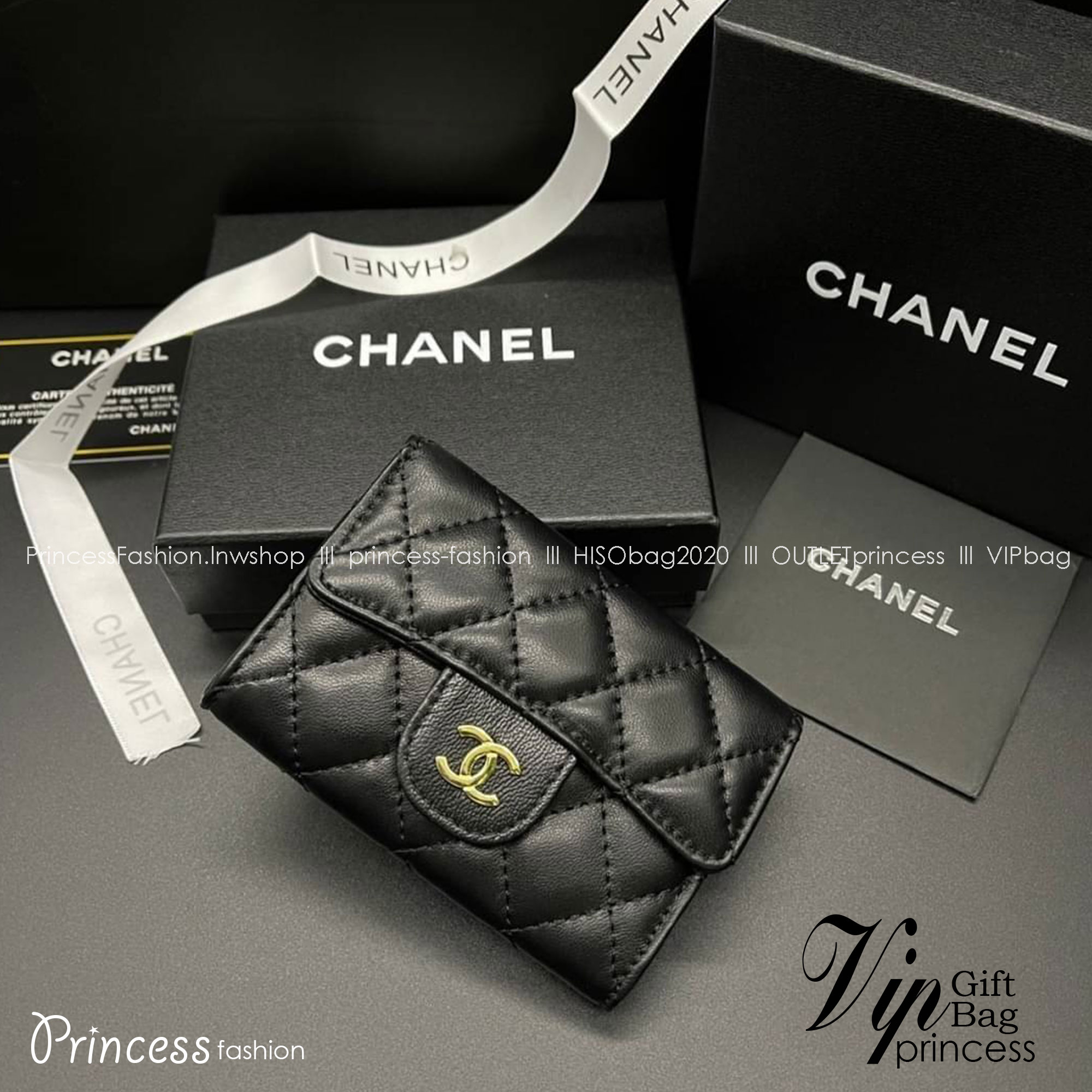 Chanel Wallet / Chanel Card Holder / Chanel Coin กระเป๋าสตางค์ชาแนลใบสั้น กระเป๋าใส่บัตร ใส่เหรียญ ภายในตามรูป เกรดออริจินอล ภาพถ่ายจากงานขายจริง ใช้งานต่างประเทศได้
