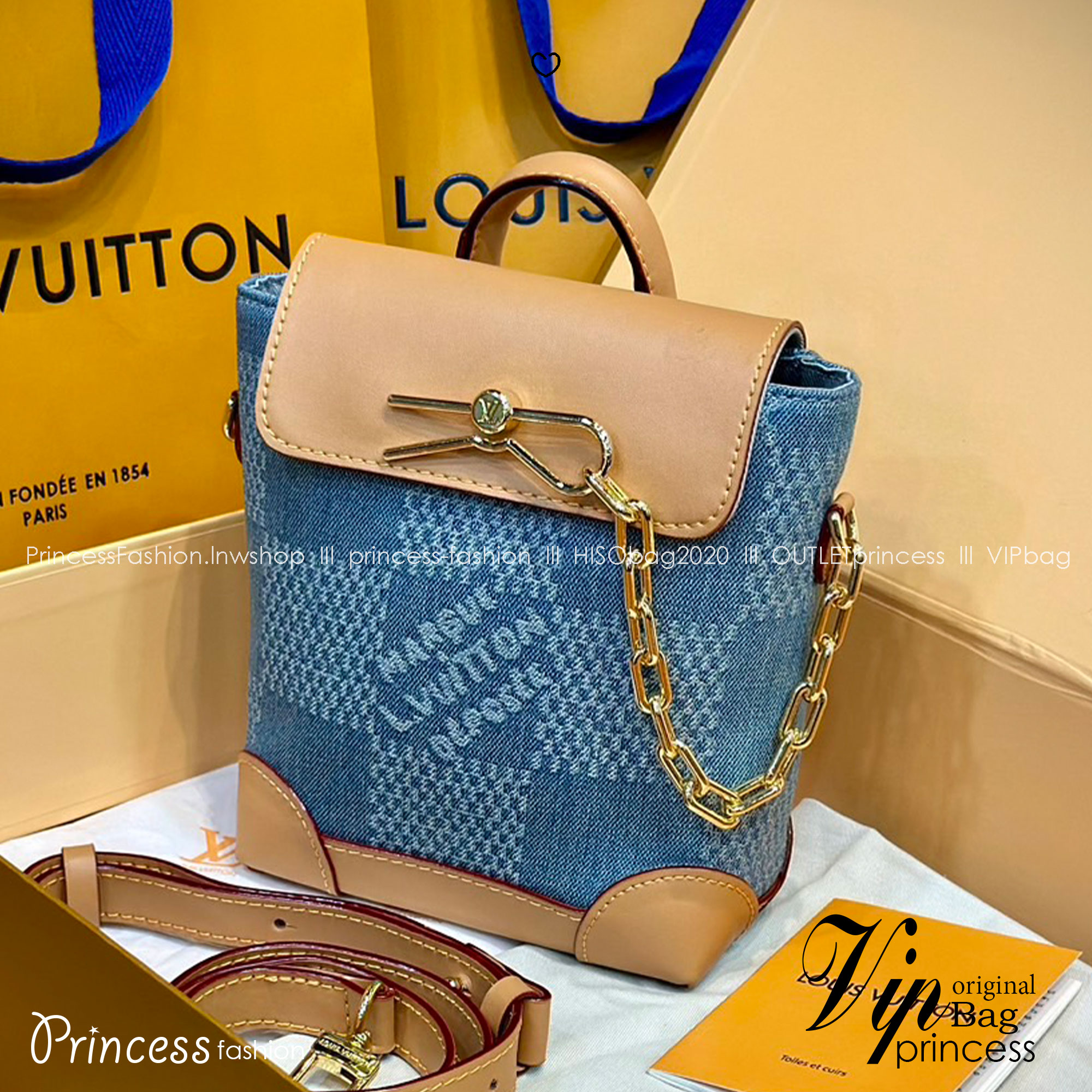 LV Nano Steamer Bag Monogram Craggy กระเป๋าสะพายดีไซส์วินเทจลายใหม่ สวยงามหรูหรา โดดเด่นสะดุดตาเป็นเอกลักษณ์ เกรดออริ