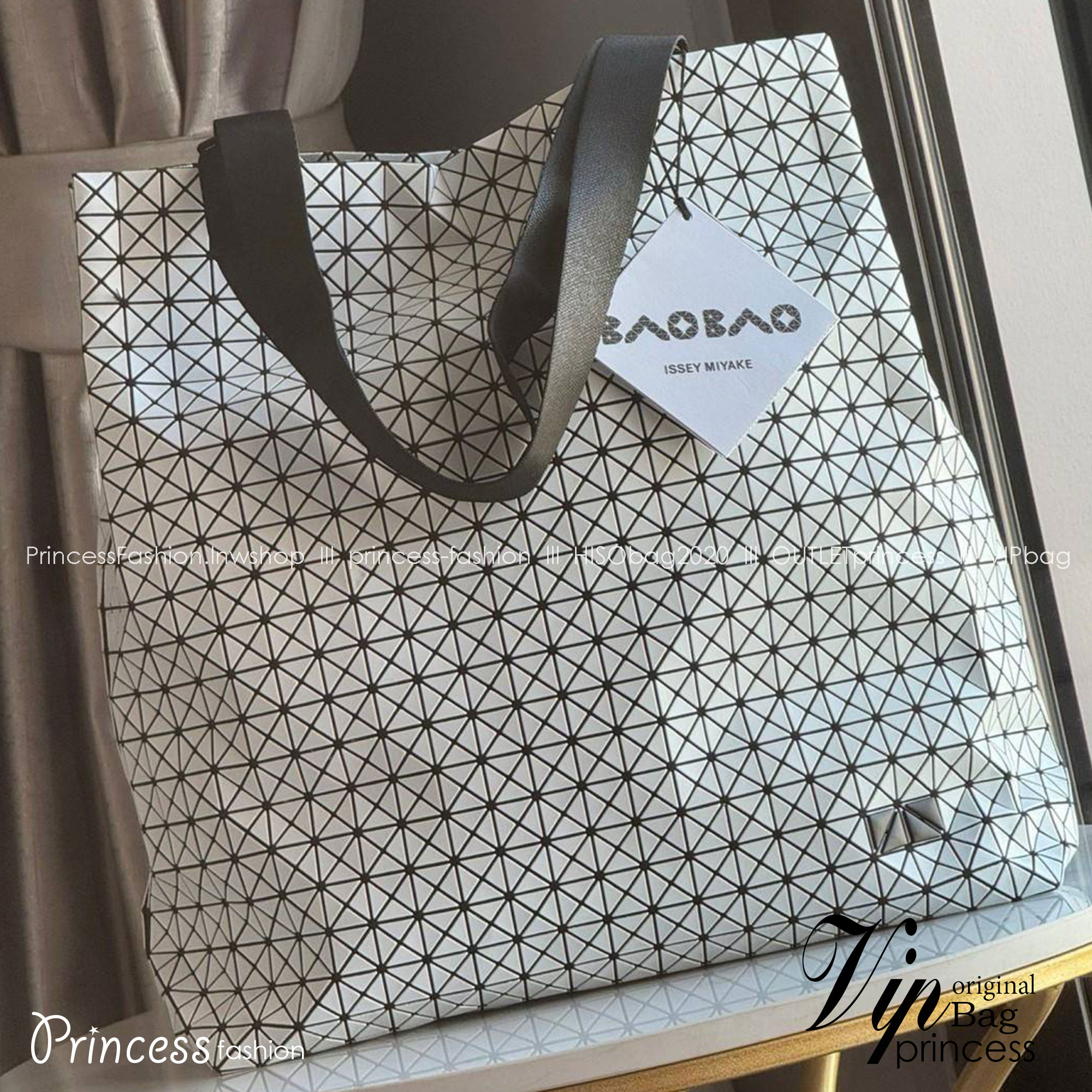 พร้อมส่ง 5 สี Baobao Issey Miyake Cart S geometric tote bag กระเป๋าถือทรงโท้ทลายเรขาคณิต 🧡 เกรดออริจินอล 1:1 สลับแท้ ใช้งานต่างประเทศได้