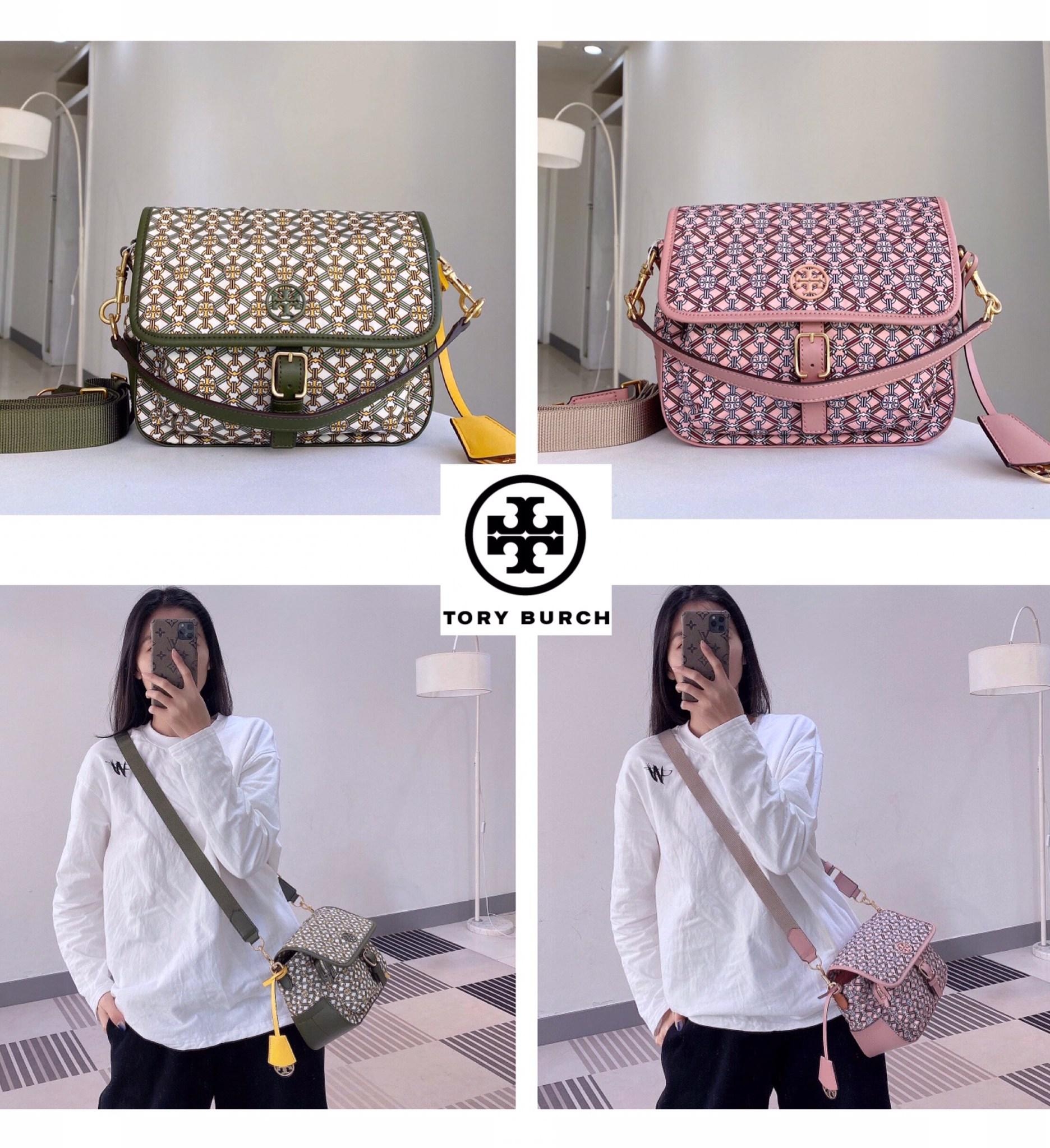ของแท้ 💯% Tory Burch Piper Printed Crossbody 74656 กระเป๋าถือ สะพายข้างหรือ Crossbody ได้ ด้านในโล่งมี1ช่องซิป และ1ช่องใส่ของจุกจิก ซับในผ้าสวยหรู มีช่องซิปใส่ของด้านนอก
