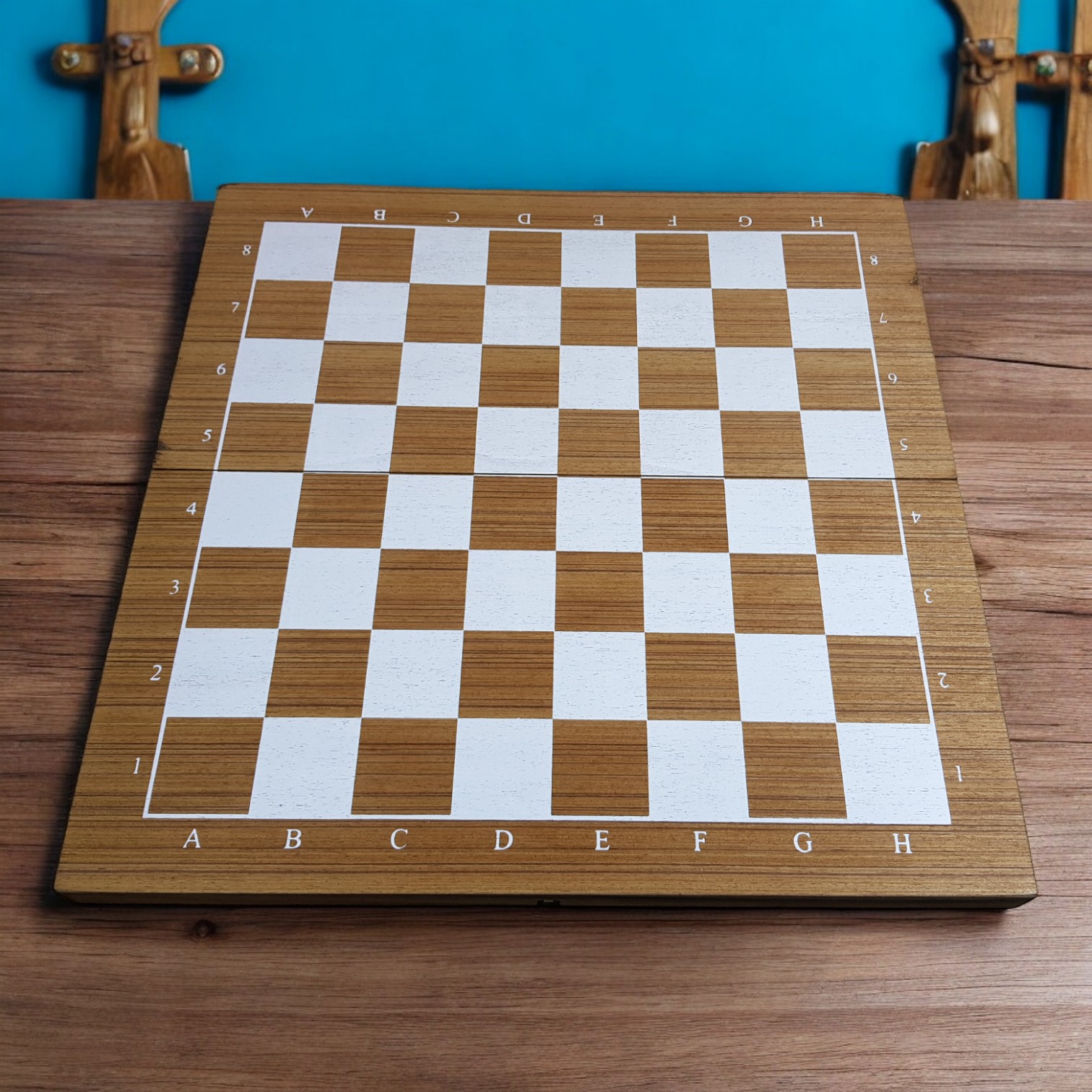 กระดานหมากรุกสากลไม้พับได้ช่อง 5x5 Cm.