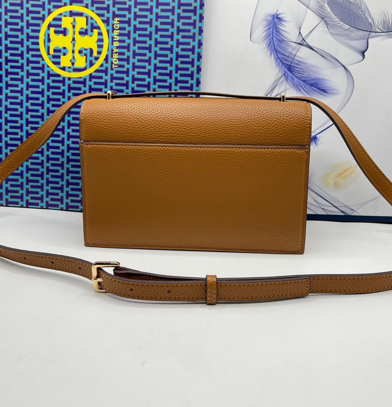 TORY BURCH MILLER LEATHER SHOULDER BAG กระเป๋าสะพายสวยหรู ผู้ดีทุกสี สายถอดได้ ถือเป็นคลัชได้ เกรดออริ สลับแท้ 1:1 ใช้งานต่างประเทศได้