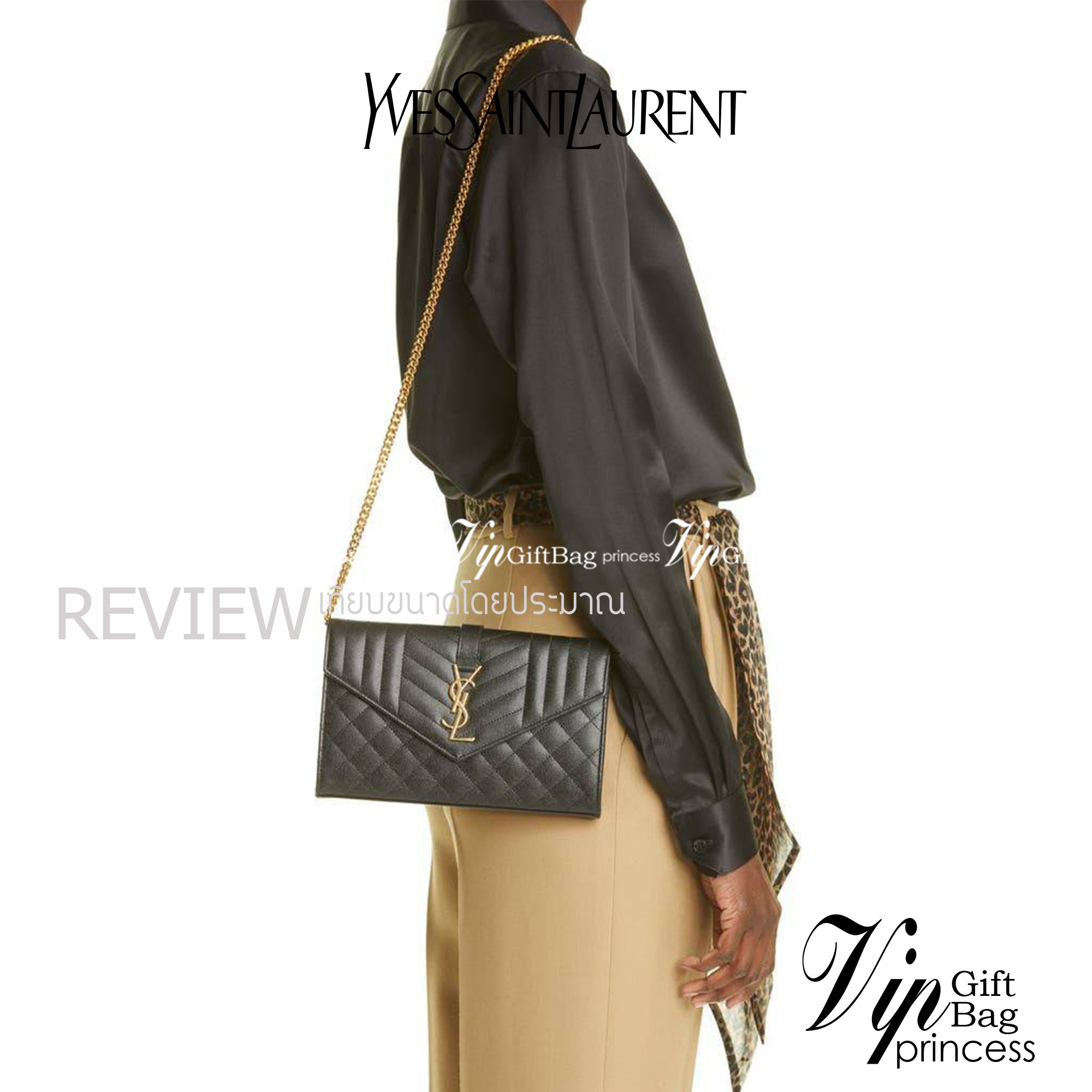 Yves Saint laurent envelope quilted with chain / YSL WOC กระเป๋าสะพายทรง woc สุดฮอต ในดีไซน์ใหม่ ดีเทลเย็บสวยคม โดดเด่นกว่าใครแน่นอน วัสดุหนัง pepble ทนทาน ใช้งานง่ายเพียงแค่เปิด-ปิดด้วยกระดุมแม่เหล็ก ภายในแบ่งสัดส่วนได้ดี มีช่องใส่บัตร มีช่องซิป ใส่มือได