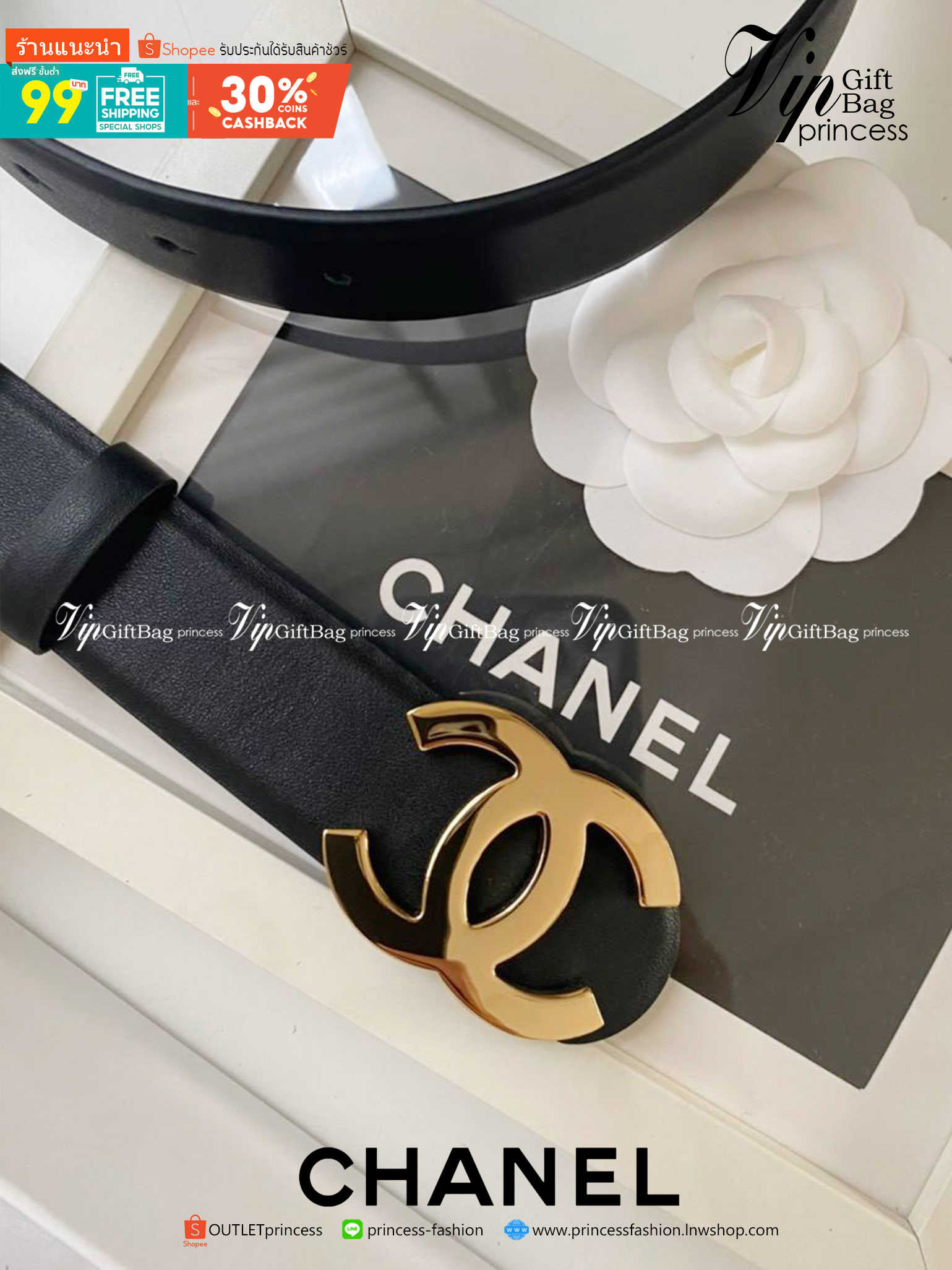 CHANEL BELT เข็มขัดสุดหรูสายหนังแท้ หรูหรา น้อยแต่มาก ภาพถ่ายจากงานขายจริง โลโก้ 3D metal เข้าได้กับทุกลุ๊คสไตล์การเเต่งตัว สวยหรูดูดีมีระดับ ไอเท็มนี้แนะนำเลยค่าา มาน้อยรีบๆ หน่อยน้าา