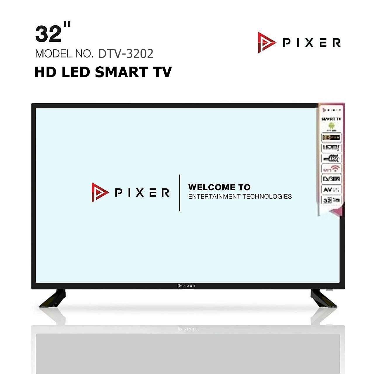 HD LED SMART TV PIXER (พิก-เซอร์) ขนาด 32 นิ้ว รุ่น DTV-3202 ลดราคาถูกสุดๆ โทรเล้ยย 02-4245594, 085-3801177, 081-6215561