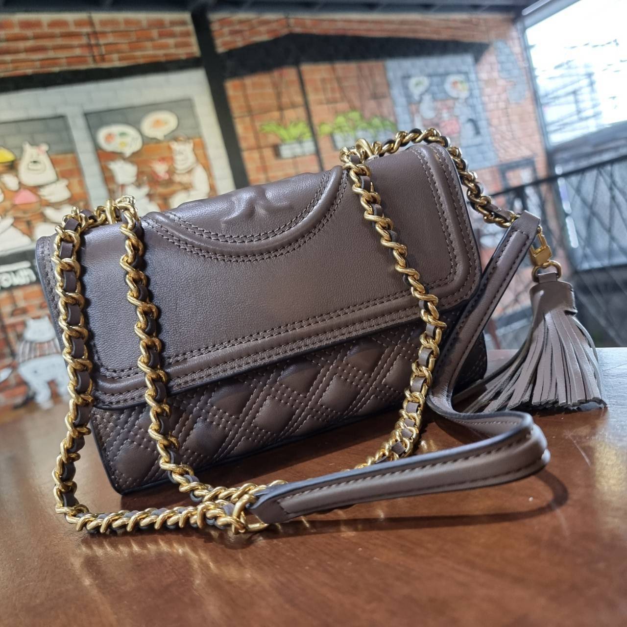 OUTLET 】TORY BURCH FLEMING SMALL CONVERTIBLE SHOULDER BAG แรร์ไอเท็ม สีมาใหม่ นิวซีซั่น สวยหรู ดูผู้ดีสุด