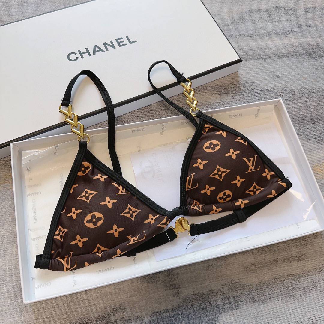 LV bikini con motivo Monogram / LV Graphic Monogram Bikini บิกีนี่ลาแบรนด์ ชุดว่ายน้ำญาญ่า เกรดออริ 1:1 ใช้งานต่างประเทศได้