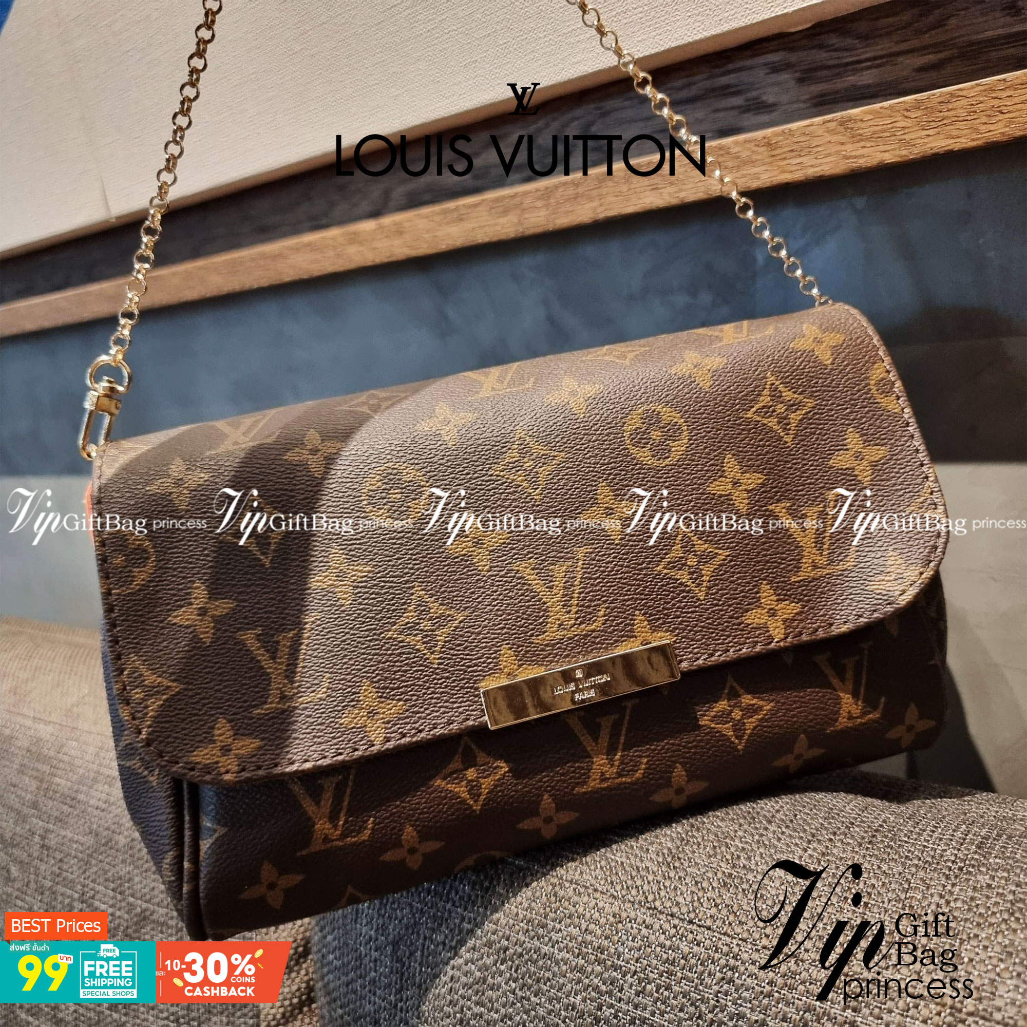 LV CROSSBODY CHAIN BAG rare item!! วัสดุหนังแคนวาส คมชัด หรู เปิด-ปิดกระเป๋าด้วยแถบแม่เหล็ก ภายในเป็นช่องโล่ง ใส่ของใช้สำคัญได้สบายๆ มือถือ พาวเวอร์แบงค์ เครื่องสำอางค์ ของจุกจิกได้หมดจ้า มาพร้อมสายสะพายโซ่ และสายสะพาย crossbody ถอดออกได้ พร้อมเสิร์ฟความส