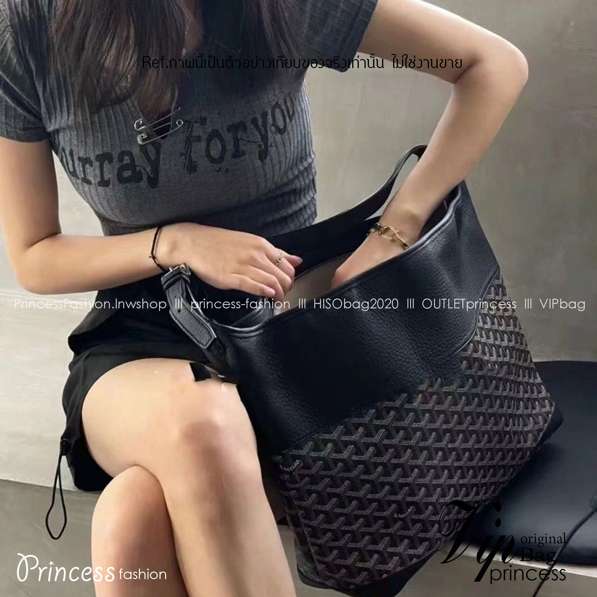 พร้อมส่ง 5 สี Goyard Grenadine Hobo Top Zipper Closure / Goyard Hobo Bag กระเป๋าสะพายทรงโฮโบใบใหญ่ 🧡 เกรดท็อปออริจินอล 1:1 สลับแท้ ใช้งานต่างประเทศได้