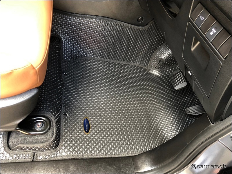 ยางปูพื้นรถยนต์ ISUZU MU-X 2021 พรมกระดุมเม็ดเล็ก สีดำ รวมแผ่นท้าย ปิดเบาะหลังตอน3 เต็มคัน