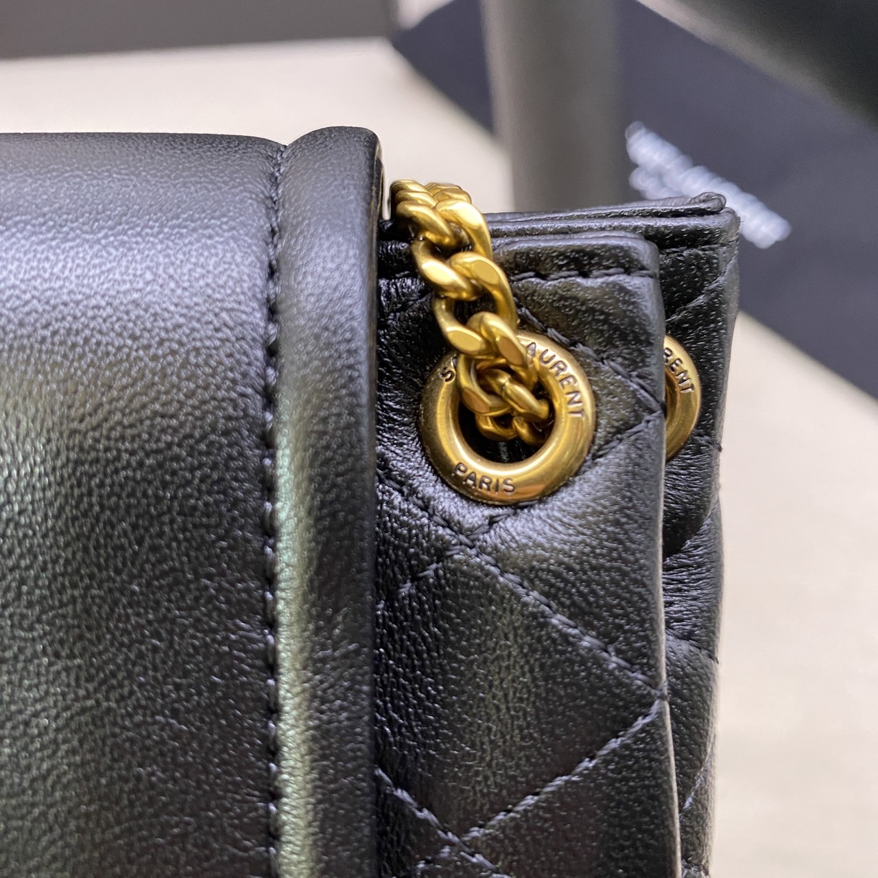 YSL mini nolita Black กระเป๋าสะพายดีไซน์หรูไซส์มินิ เกรดออริ สลับแท้ 1:1 ใช้ต่างประเทศได้ Nolita bag with front flap