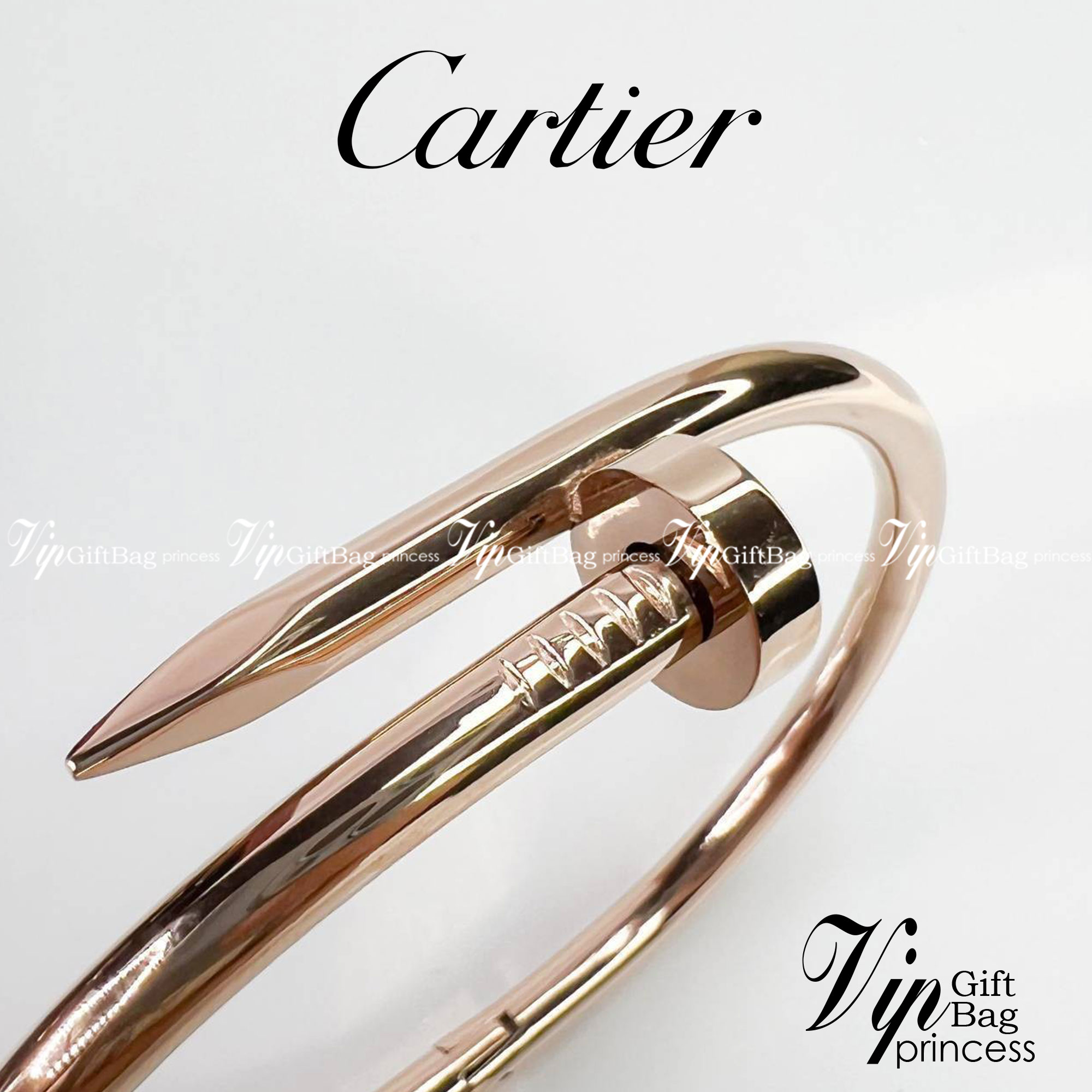 Cartier JUSTE UN CLOU BRACELET กำไลข้อมือตะปู (ไม่มีเพชร) งานดีสุดเกรดออริจินิล วัสดุคุณภาพดี ไม่ลอกไม่ดำ พร้อมกล่องหนาตามแบบปั้มลายแบรนด์ ภาพสินค้าถ่ายจากงานขายจริง ใช้งานต่างประเทศได้