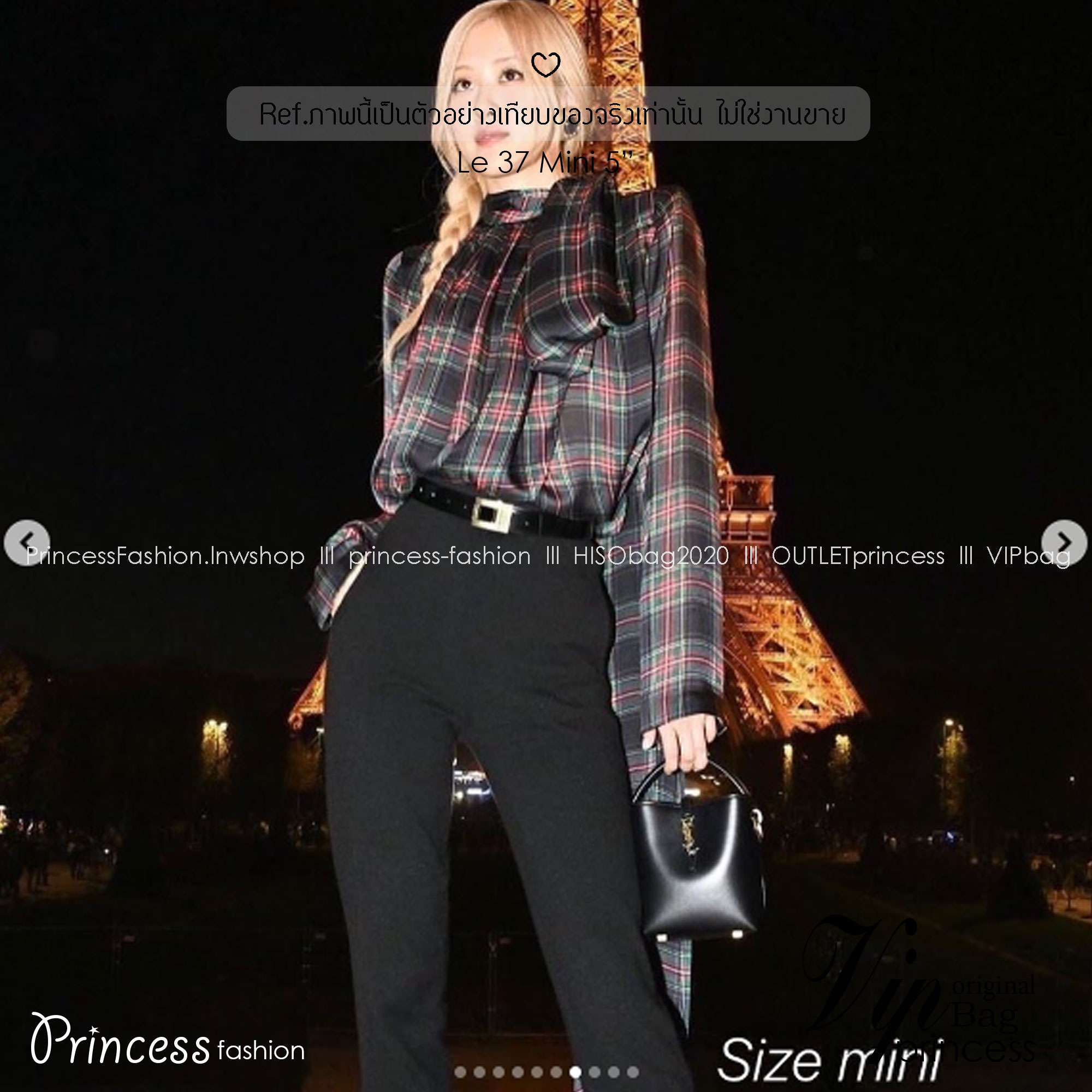 Mini 5" น้องเล็กน่ารักมาก YSL Le 37 in shiny leather Hobo Bag / YSL Bucket Bag / YSL Tote Bag กระเป๋าสะพายทรงโฮโบโท้ท งานหนังสวยเต็มใบ อะไหล่ทองสวยคลาสสิก ราคาแสนดีแนะนำของมันต้องมีจริงๆ