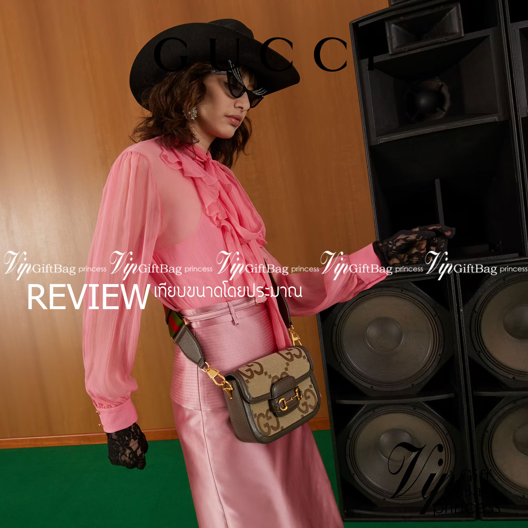 หนังแท้ 】Gucci Horsebit 1955 jumbo GG mini bag 20cm พร้อมส่งที่ไทย เกรดออริจินอล ลายใหม่ Jumbo Double G กระเป๋าสะพายขนาดมินิ โดดเด่นด้วยเว็บเฮาส์สีเขียวและสีแดงอันเป็นเอกลักษณ์ ซึ่งเป็นหัวเข็มขัดแบบร่วมสมัยของกุชชี่จากยุค 70 เสริมการออกแบบแต่ละชิ้นด้วยโลโ