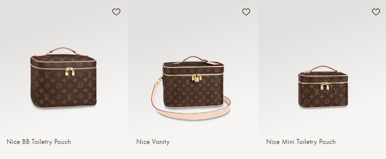 LV Nice Mini Toiletry Pouch / LV Nice Vanity / LV Nice BB Toiletry Pouch Monogram Canvas Bag พร้อมส่ง 3 ไซส์ Rare item กระเป๋าใส่เครื่องสำอางค์งานแบรนด์หรู ครบไซส์ มีสายยาวให้สะพายข้างได้ ในขนาด 6" และ 8" สายถอดได้ งานสวยตามรูปค่ะ