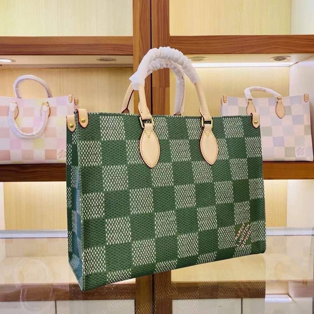 LV OnTheGo / LV Tote Bag กระเป๋าทรงโท้ท โทนสีมีเสน่ห์ที่ผสมผสานเฉดสีพาสเทล เกรดออริ 1:1 ใช้งานต่างประเทศได้