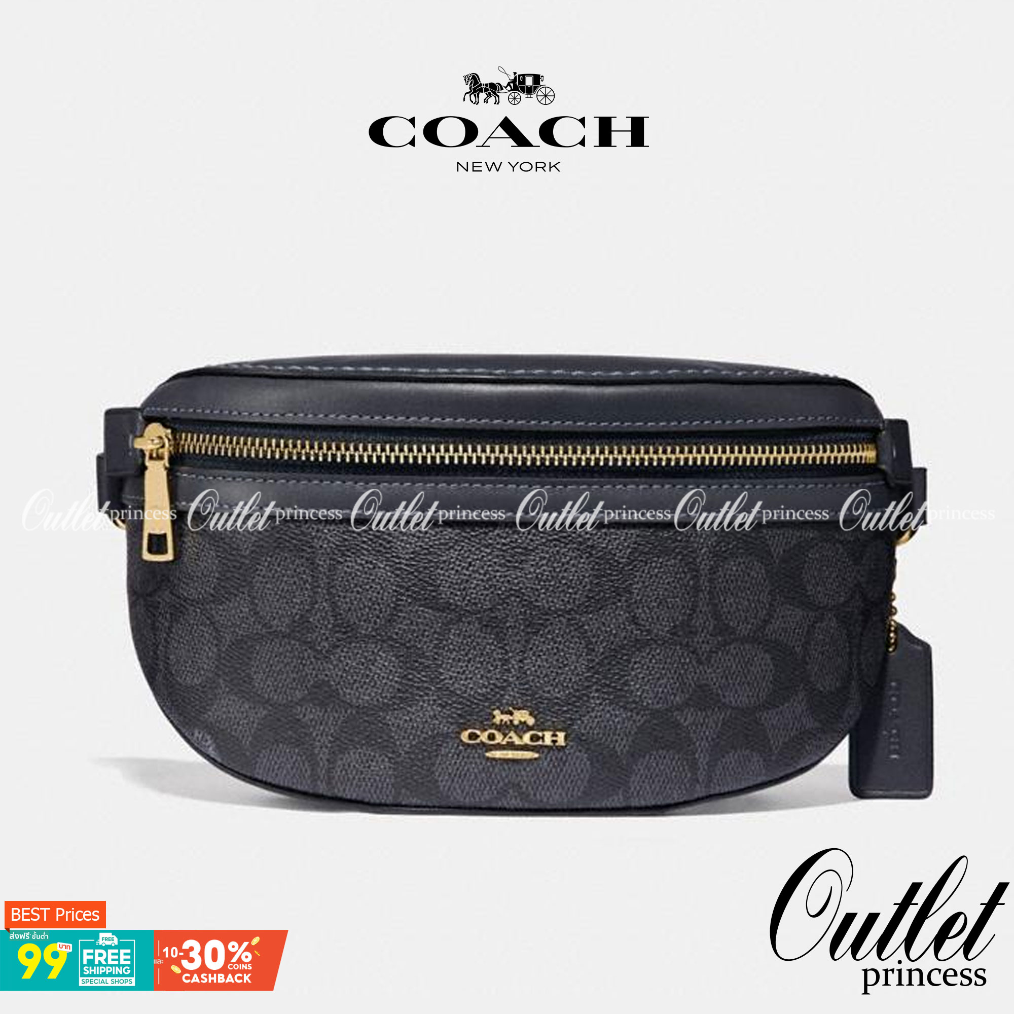 COACH BELT BAG ((39937)) กลับมาอีกครั้ง สวยเหมือนเดิมค่ะ😘 กระเป๋าคาดอก//คาดเอว หนังแท้นิ่ม สวยงามค่ะ ด้านหน้ามีช่องซิป ใส่กระเป๋าเงินใบกลางได้;มือถือได้ทุกรุ่น;พาสปอร์ตได้ค่ะ ด้านหลังมีช่องซิปให้อีกช่องใส่ของจุกจิก สายคาดเลื่อนปรับได้ฟรีไซด์ตามขนา