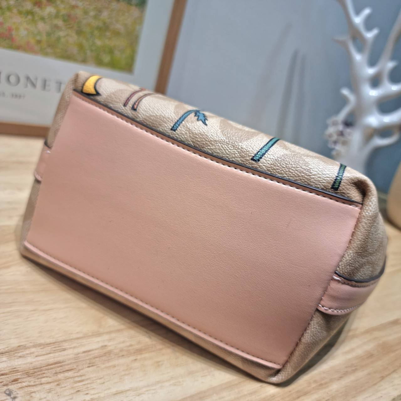 CU394 COACH x OBSERVED BY US CITY BUCKET BAG IN SIGNATURE CANVAS กระเป๋าทรงบัคเก็ต ดีไซน์ลวดลายดอกไม้น่ารักน่าใช้ เกรดท็อปออริ 1:1 สลับแท้