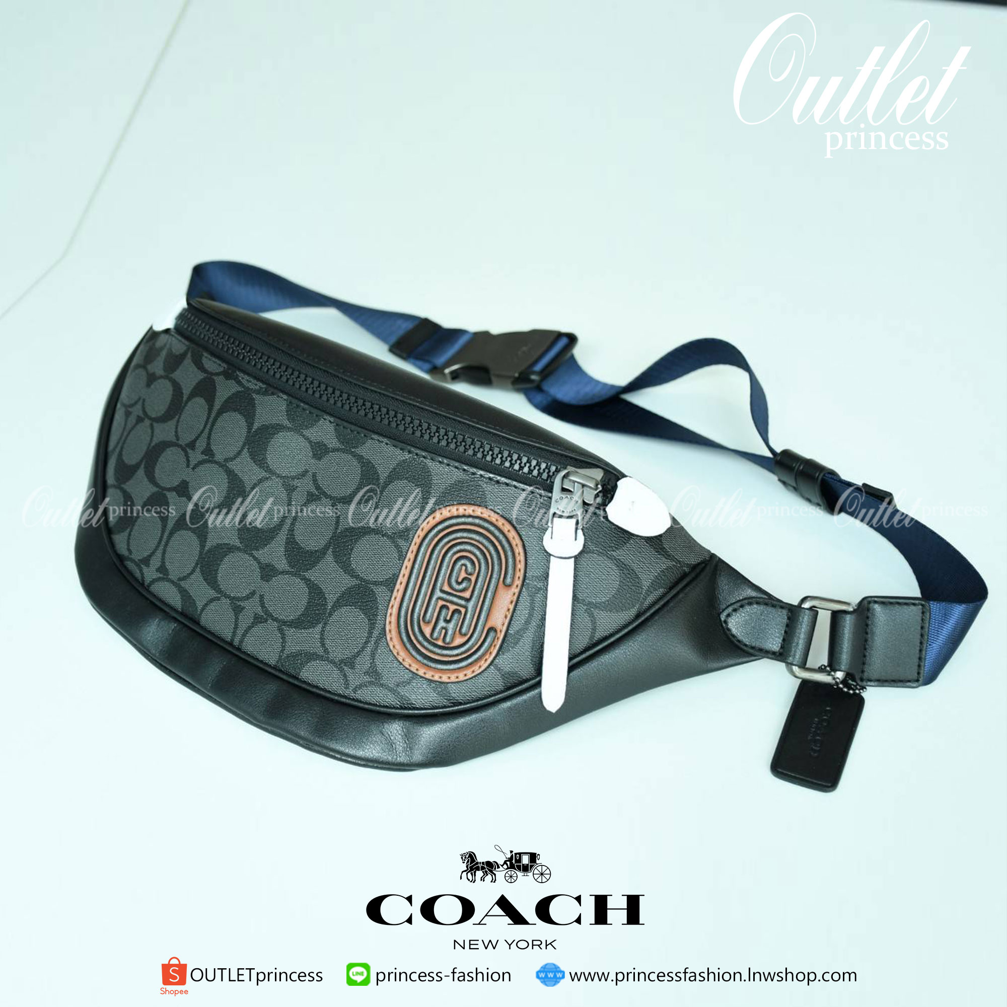 Coach F84711 Warren Mini Belt Bag In Signature Canvas กระเป๋าคาดอก คาดเอว ขนาดกำลังดี ใช้งานง่าย ใช้ได้ทั้งหญิงและชาย