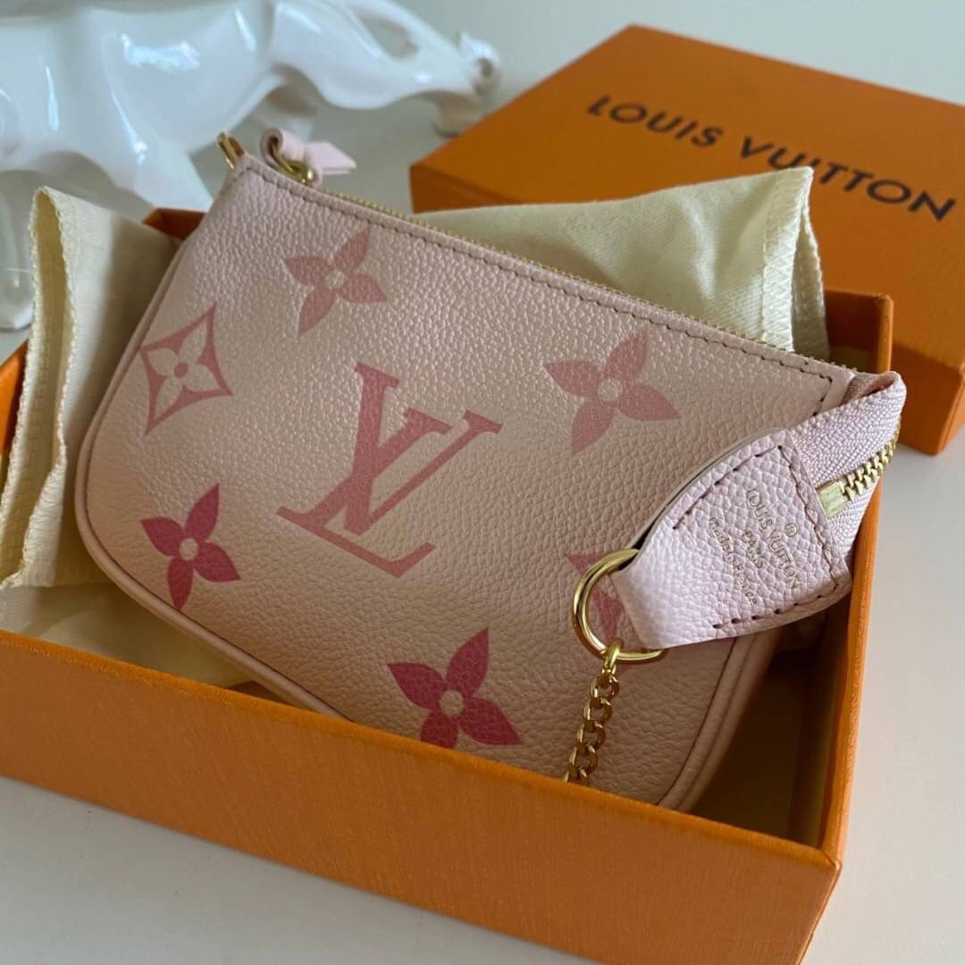 พรีเมี่ยมกิ๊ฟแท้ 100% 】พร้อมส่งที่ไทย!! ที่นี่ที่เดียว Louis Vuitton Mini Shoulder Bag Pink Pastel งานหนังแท้ทั้งใบ สีพาสเทลสวยละมุนมากค่ะ มีจำนวนจำกัดนะคะ
