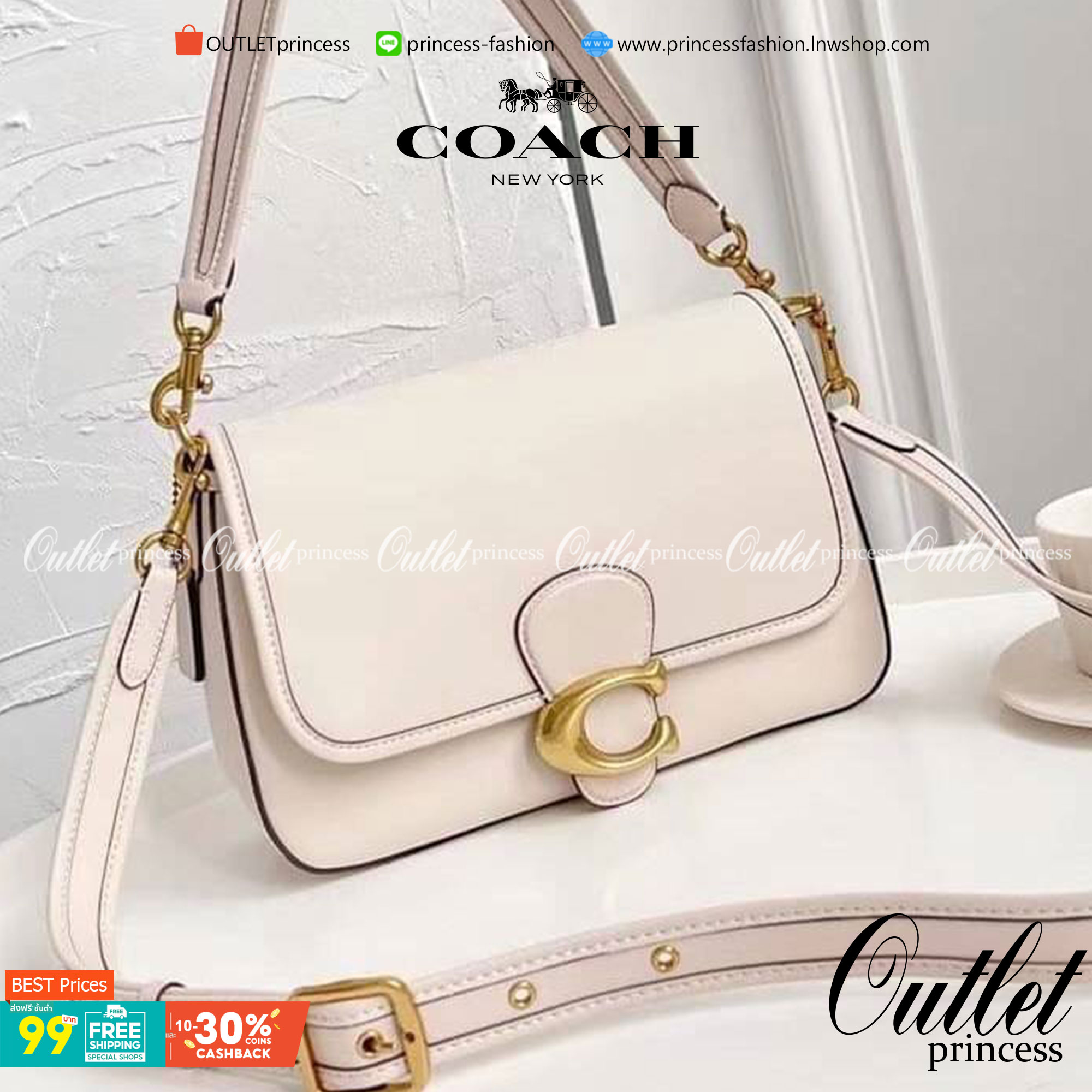 Coach Soft Tabby Shoulder Bag 5 สี กระเป๋าสะพายข้างหนังสวย พร้อมส่งที่ไทยราคาสุดคุ้มห้ามพลาดค่ะ!