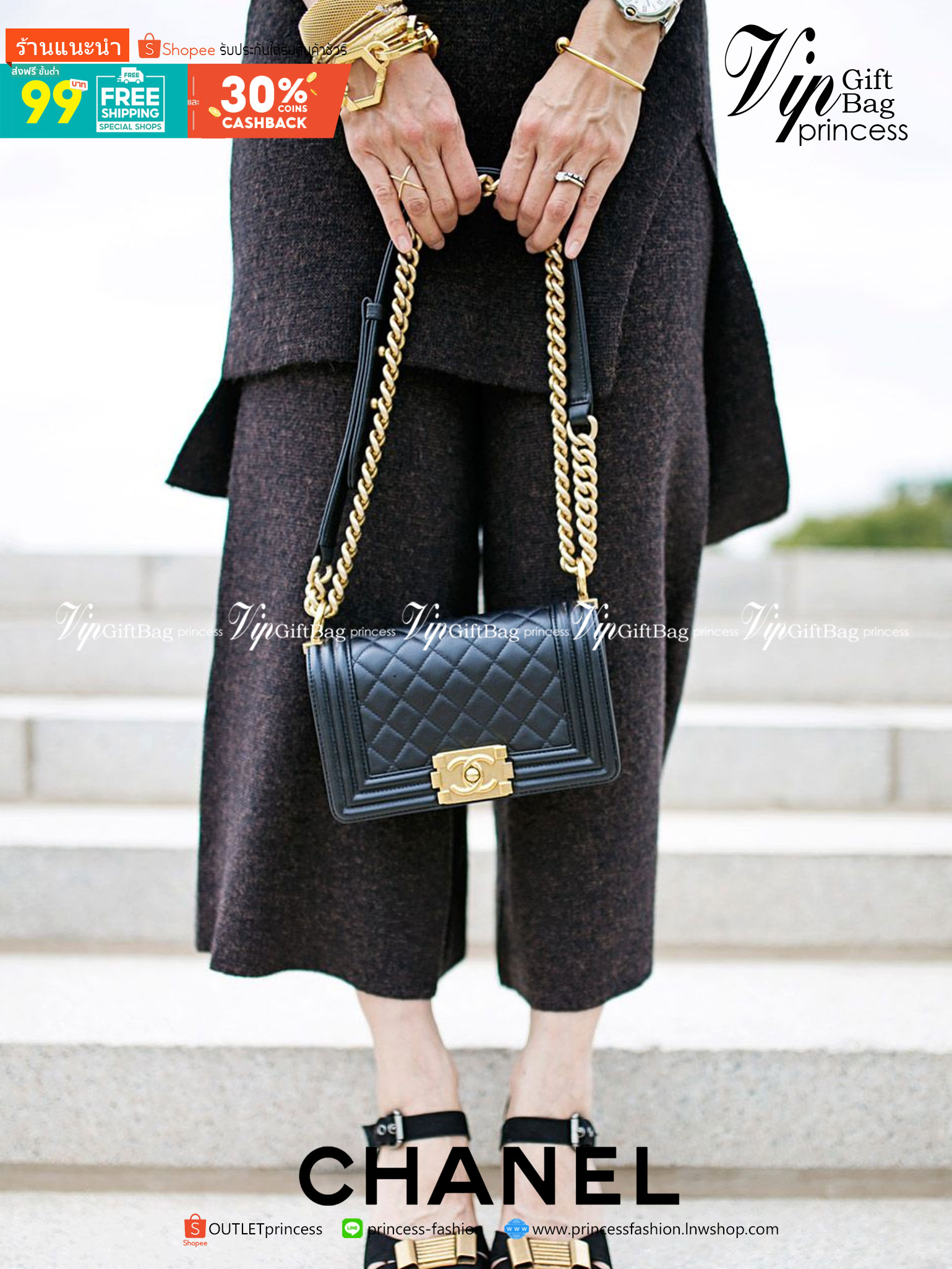 VIP 】หนังแท้ CHANEL BOY Mini Caviar Leather Silver/Gold กระเป๋าสะพายรุ่นยอดนิยมตลอดกาล หนังคาเวียร์อย่างดี อะไหล่เงินและทองรมควัน หรูหรามาก รุ่นนี้ไม่ต้องพูดเยอะ ขายดีตลอดปีเข้าเพิ่มไม่เคยพอเลยค่าา พร้อมส่งแล้ววน้าา สาวๆ จัดด่วนค่าา