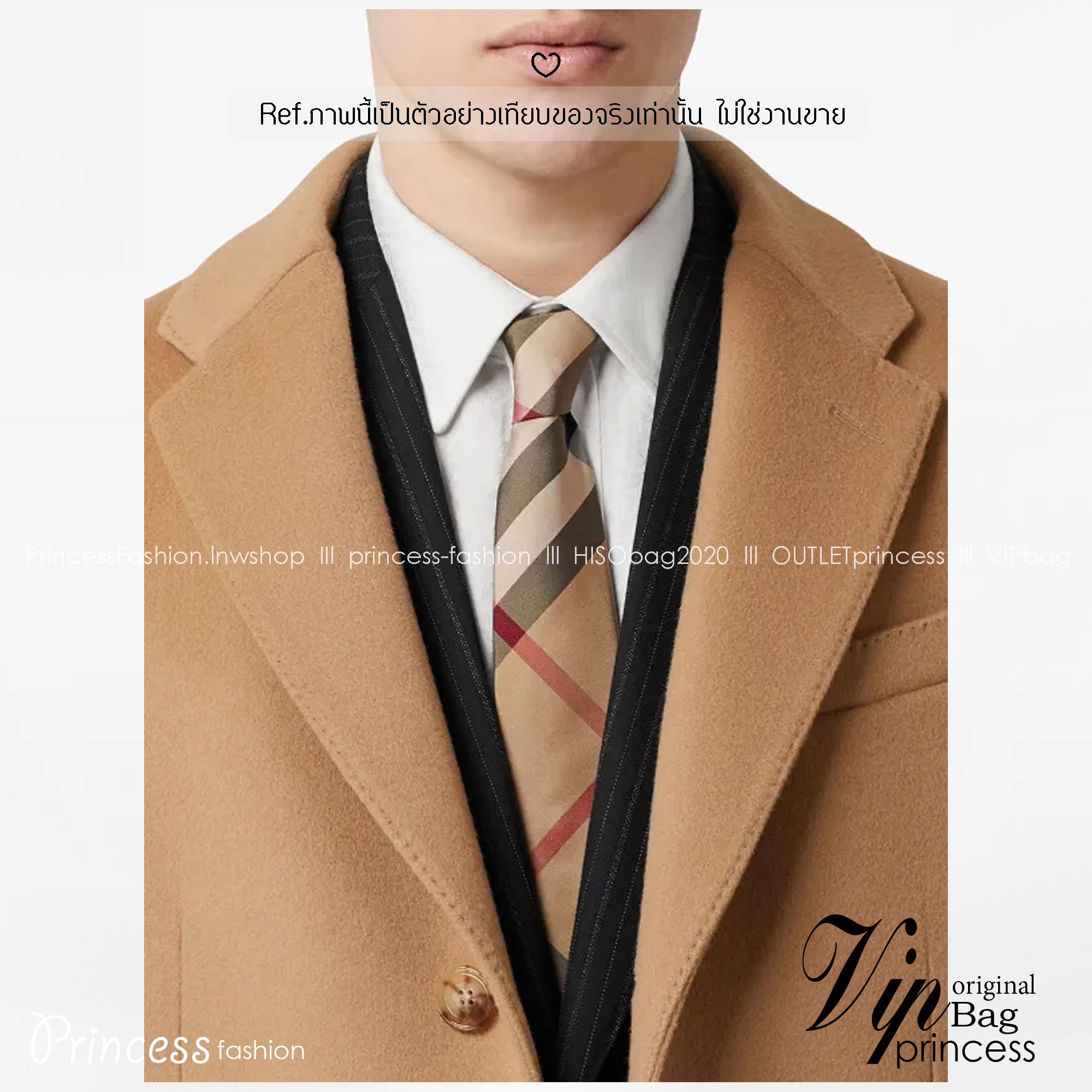 TOP ORI | BURBERRY NECKTIE THE BEST QUALITY Check Silk Tie เกรดเทียบแท้เทพดีสุด เนคไทแบรนด์เนมเบอร์เบอรี่ ผ้าไหมอิตาลี่ทอละเอียด