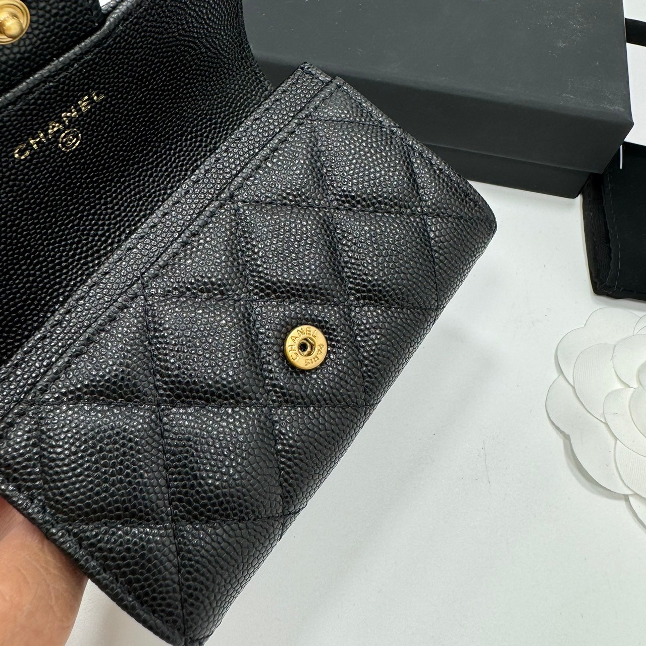 พร้อมส่ง 7 สี CHANEL WALLET กระเป๋าสตางค์รุ่นยอดนิยมใบสั้น เกรดออริ 1:1 ใช้งานต่างประเทศได้ ภาพถ่ายจากงานขายจริง