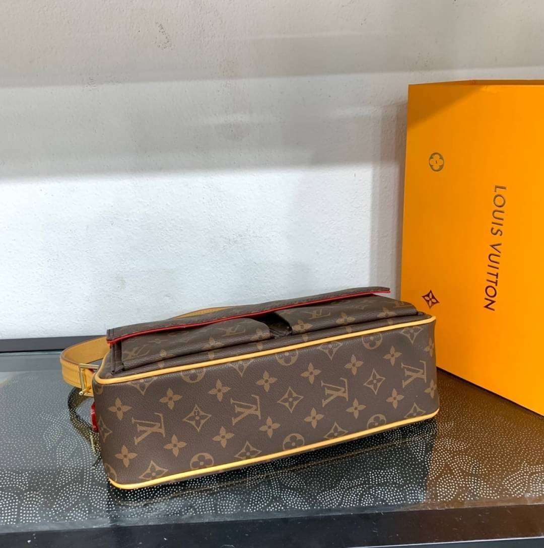 LV VIBA CITE MM Monogram เกรดออริจินอล กระเป๋าสะพายไหล่งานแบรนด์ รุ่นวินเทจ เป๊ะ ปัง ปั้มทุกจุด สวยหรูดูแพง ตามแบบฉบับแบรนด์ ภาพถ่ายจากงานขายจริง ใช้งานต่างประเทศได้