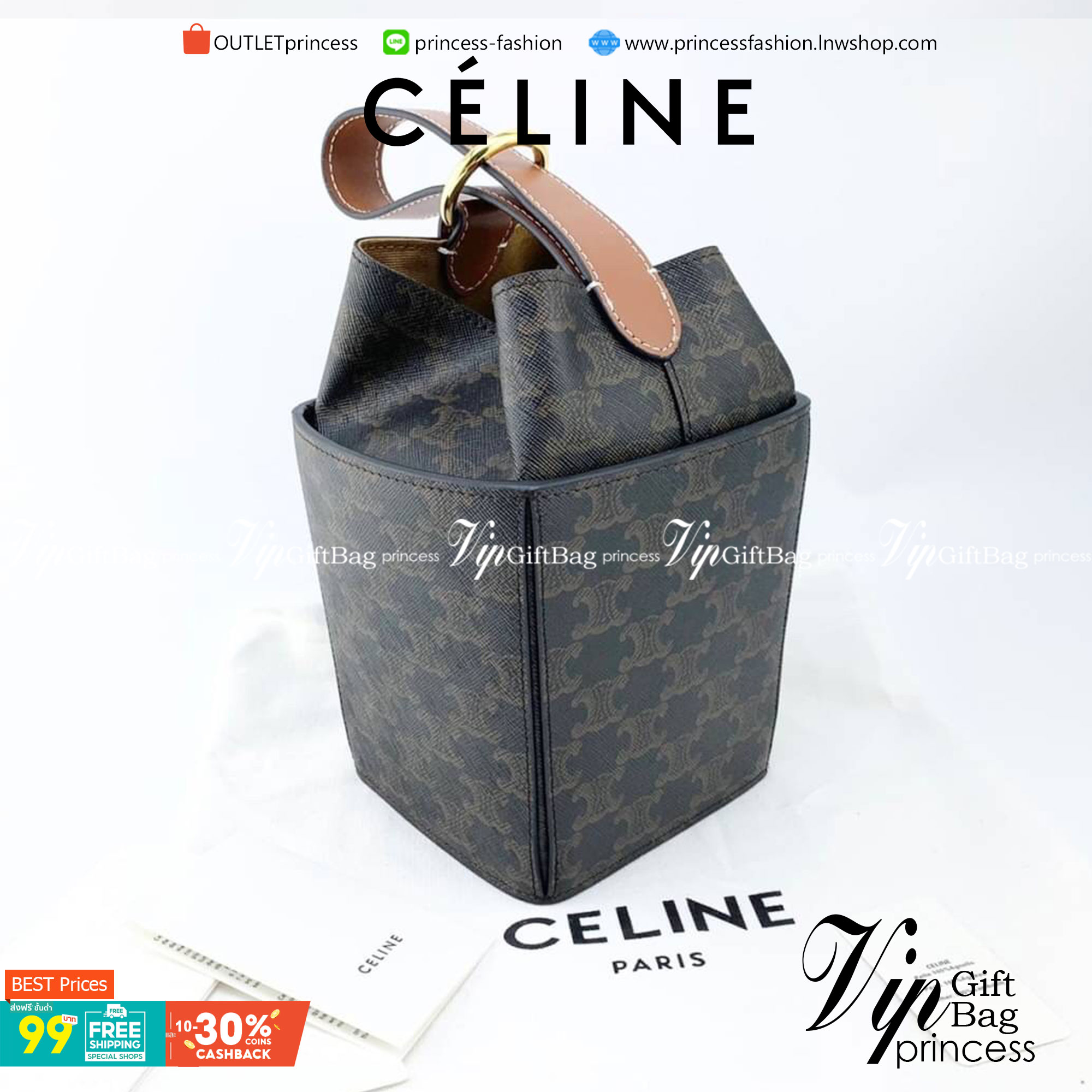 VIP 】หนังแท้ CELINE BOX CLASSIC HANDBAG หนังสวยอยู่ทรง สวยหรูที่สุด รูปทรงทันสมัยคลาสสิกมินิมอลมากค่ะ พร้อมส่งที่ไทยราคาสุดคุ้มห้ามพลาดค่ะ!
