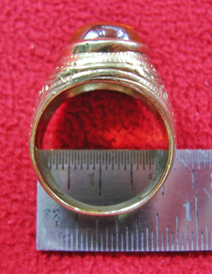 สินค้าหมดค่ะ แหวนพลอยมณีใต้น้ำ(เพชรพญานาค)สีเหลืองเนื้อทองเหลือง(ทุกราศี)ค่ะ