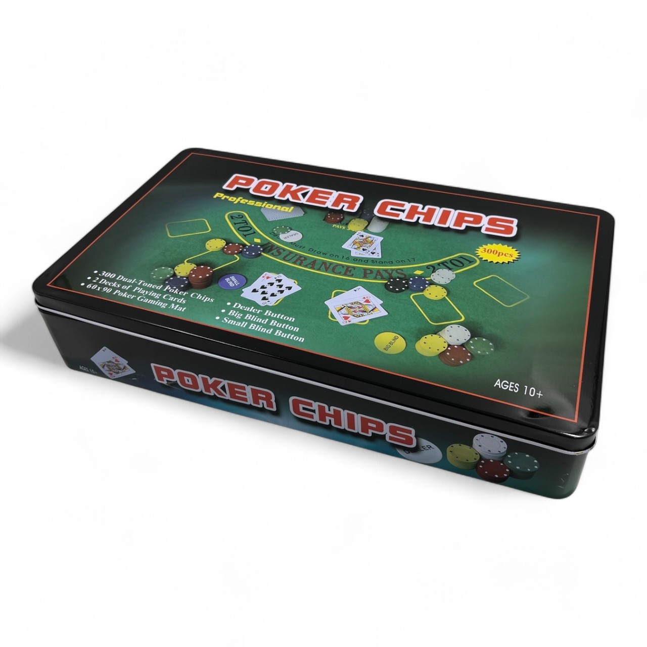 ชุดโป๊กเกอร์พร้อมชิพ300ชิพ (Poker Set 300 Chips)