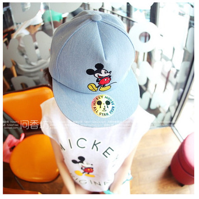 พร้อมส่ง 🍐 Denim Mickey Mouse hat หมวกเบสบอล หมวกแก๊ป (IN34834)
