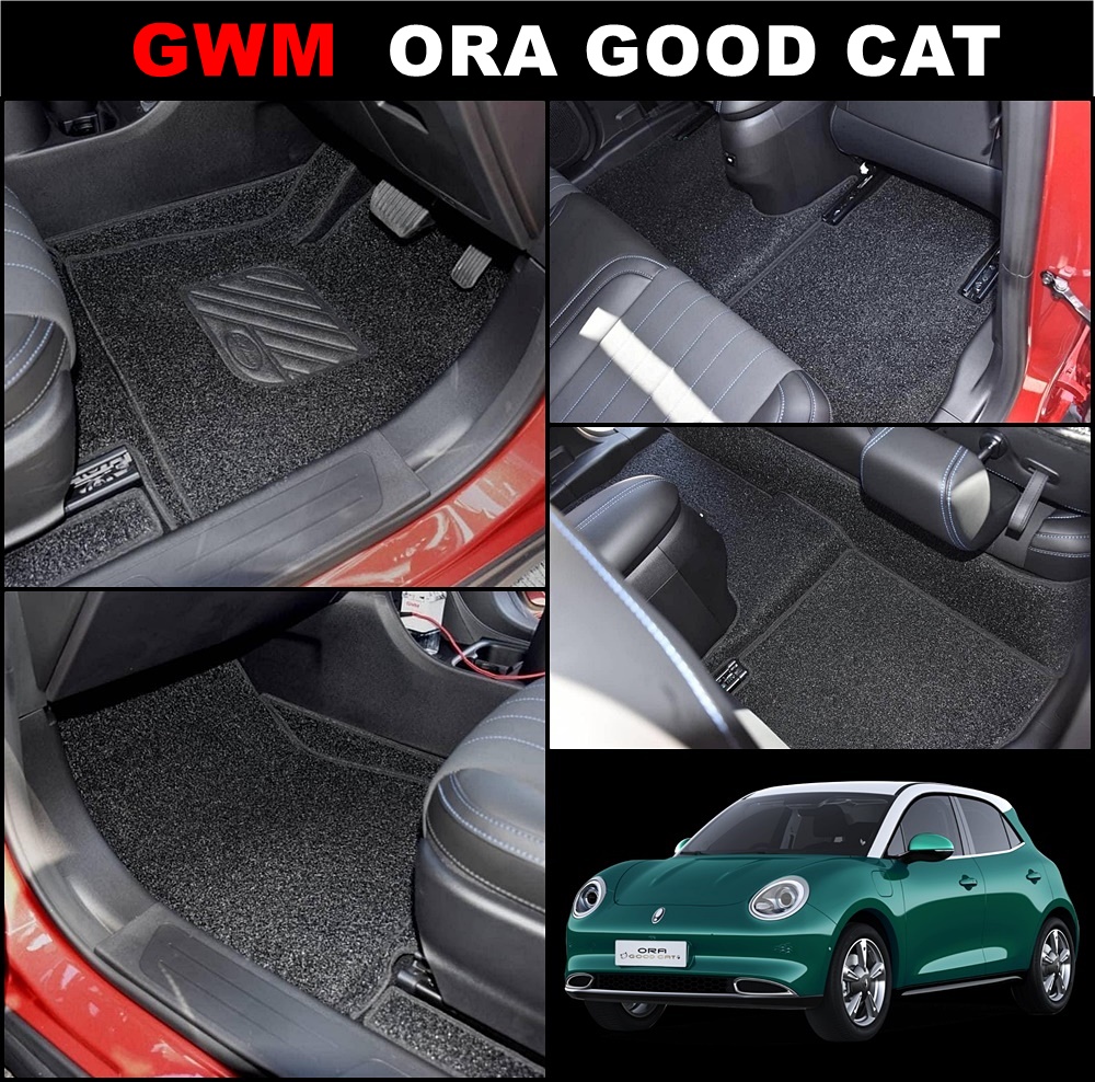 พรมดักฝุ่นไวนิล GWM ORA GOOD CAT สีดำ เข้ารูป เต็มคัน