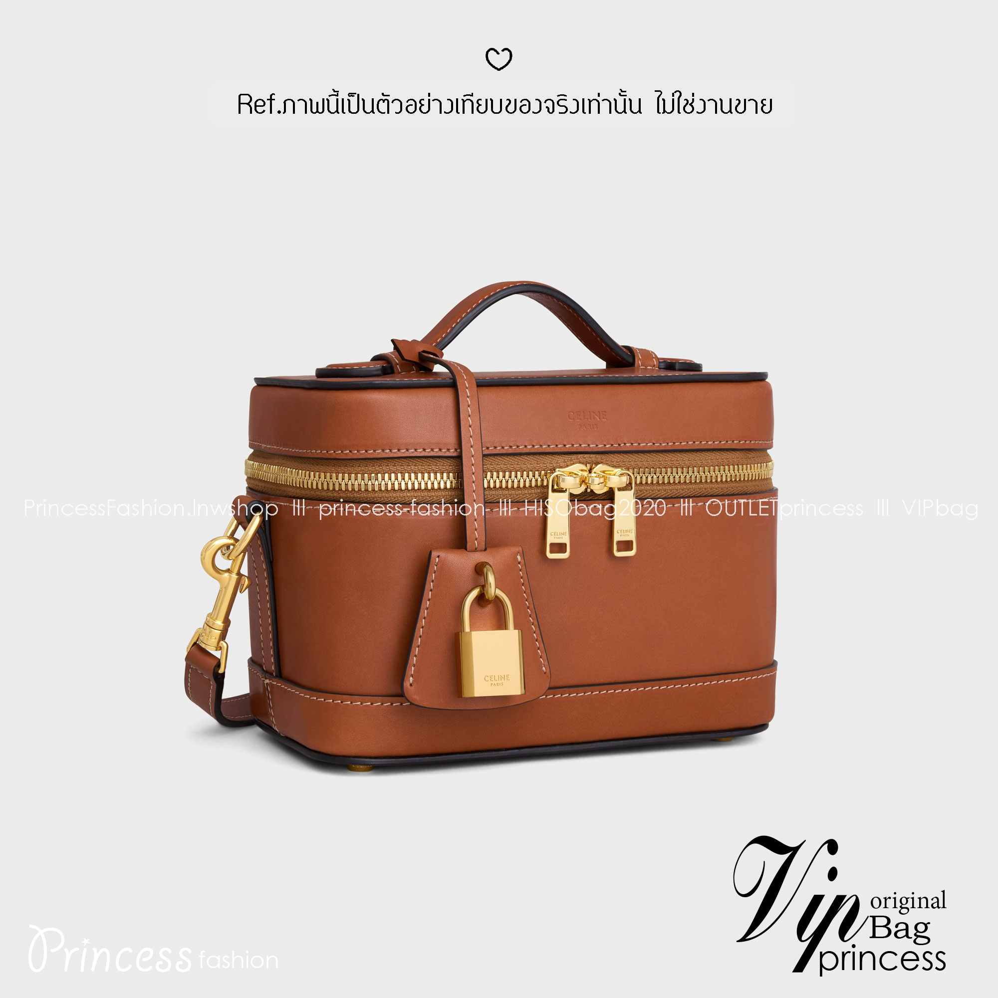 ORI หนังแท้ | CELINE VANITY BAG พลาดไม่ได้เลยกับคอลสุดคิ้ว กับกระเป๋าถือ/สะพายได้ทรงกล่อง ใช้สะพายได้ทุกวันอย่างคล่องตัวดีไซน์ใหม่สวยลาสสิค