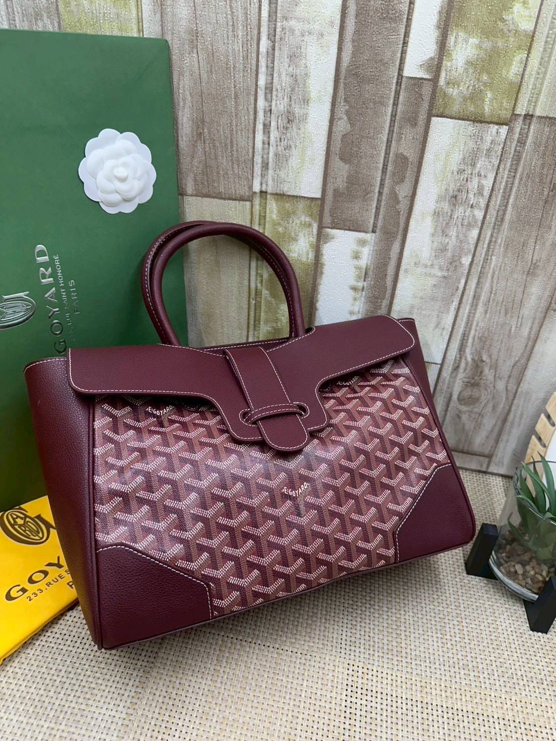 5 สี ORI หนังแท้ | Goyard Saigon Tote Bag กระเป๋าสะพายทรงโท้ท พร้อมหูจับใช้งานง่าย ภายในโล่งกว้าง หรูหราลงตัว