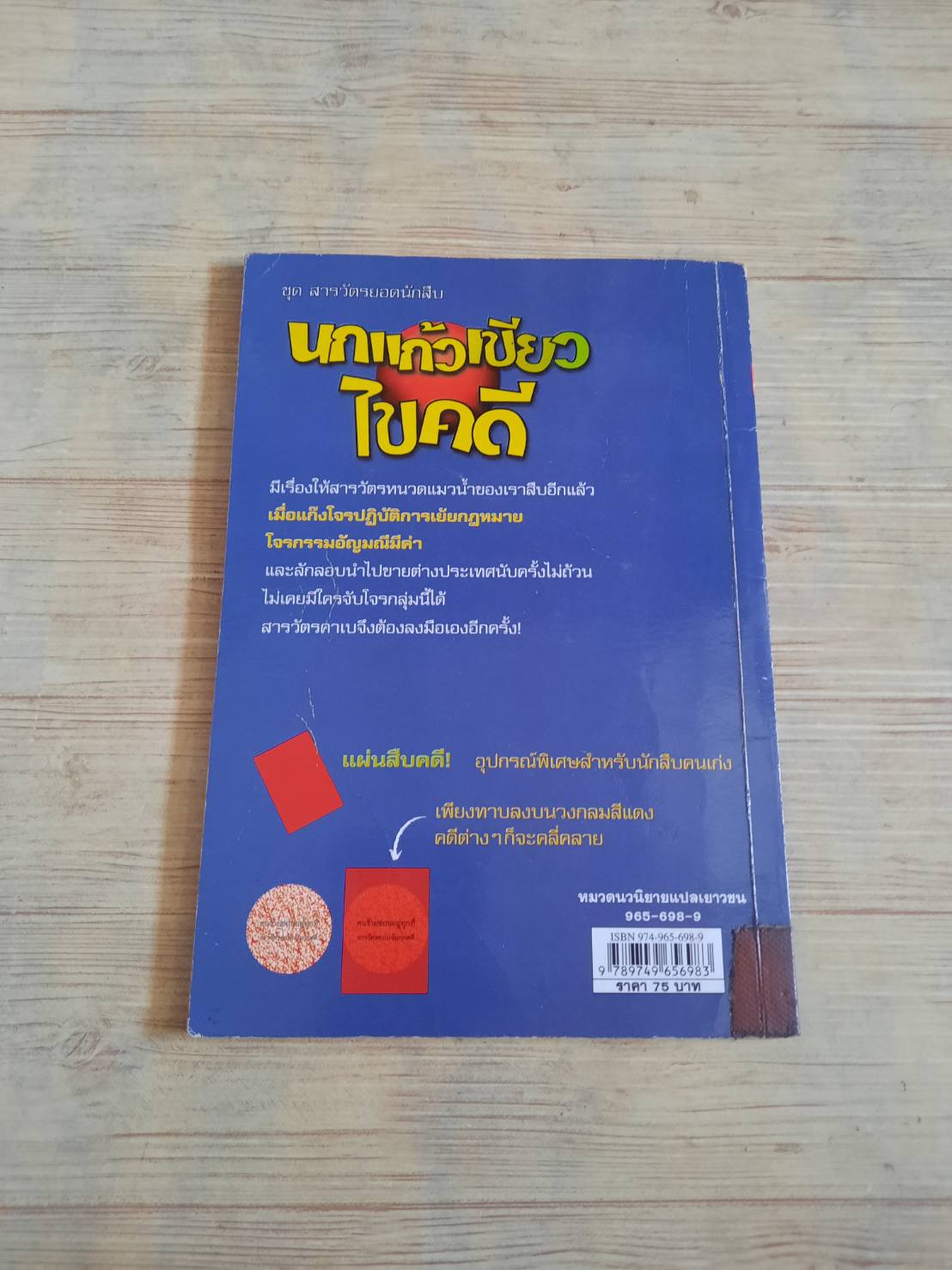 หนังสือชุด สารวัตรยอดนักสืบ ตอน นกแก้วเขียวไขคดี พิมพ์ครั้งที่ 3 อัวร์เซล เชฟฟ์เลอร์ เขียน รากแก้ว แปล