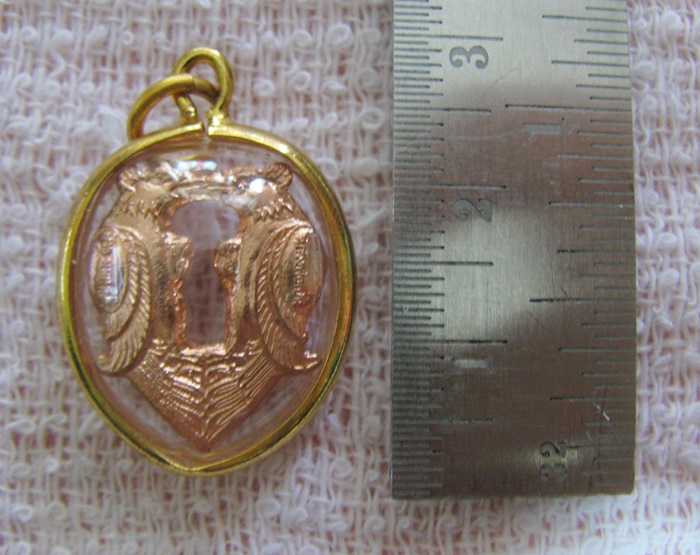 สินค้าหมดค่ะ จี้สาริกาลิ้นทอง หลวงพ่อเปิ่น เลี่ยมทองไมครอน วัดบางพระ พร้อมใบคาถาค่ะ